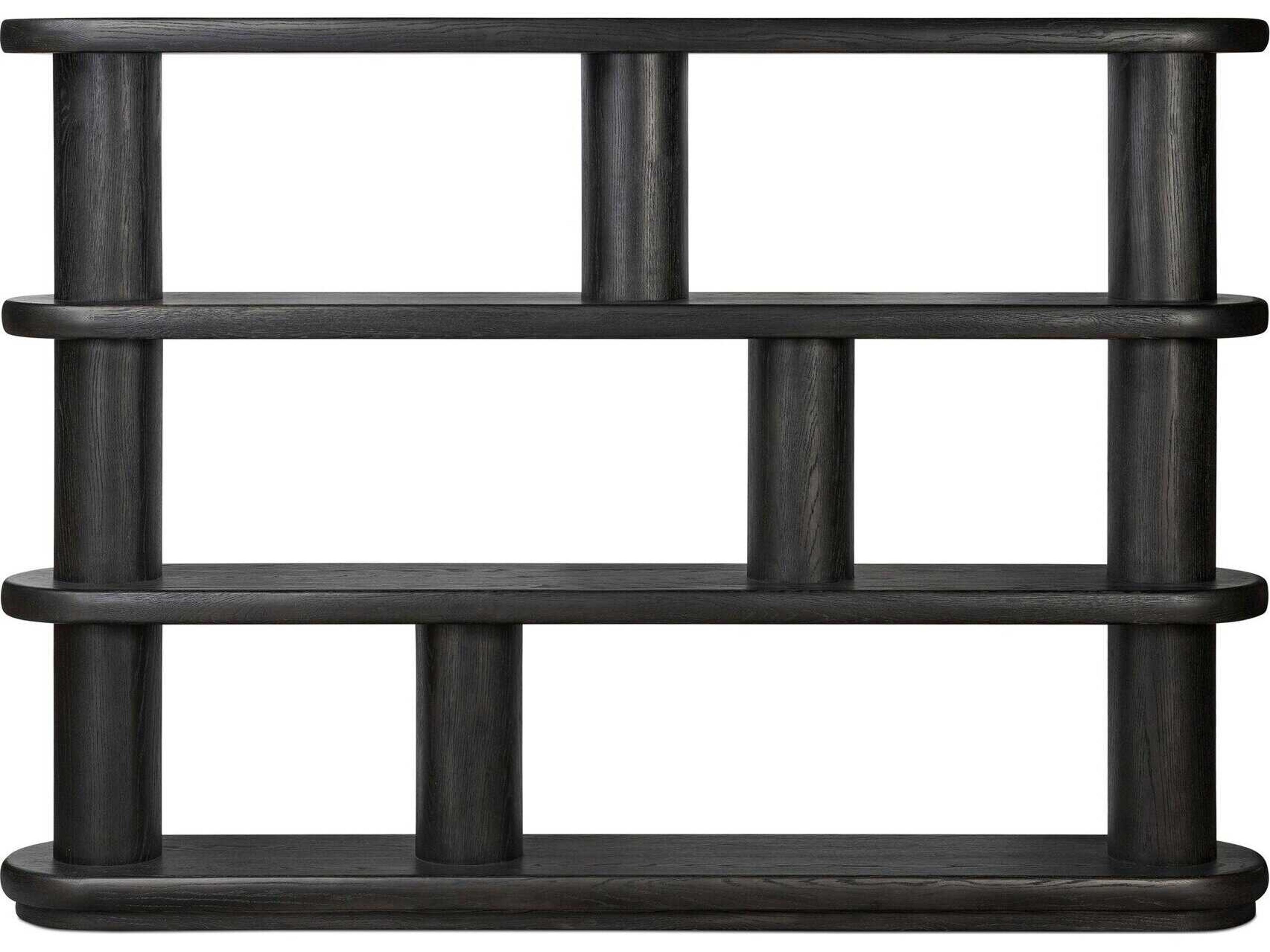 Four Hands Bolton Luciana Ebony Oak Veneer Bookcase