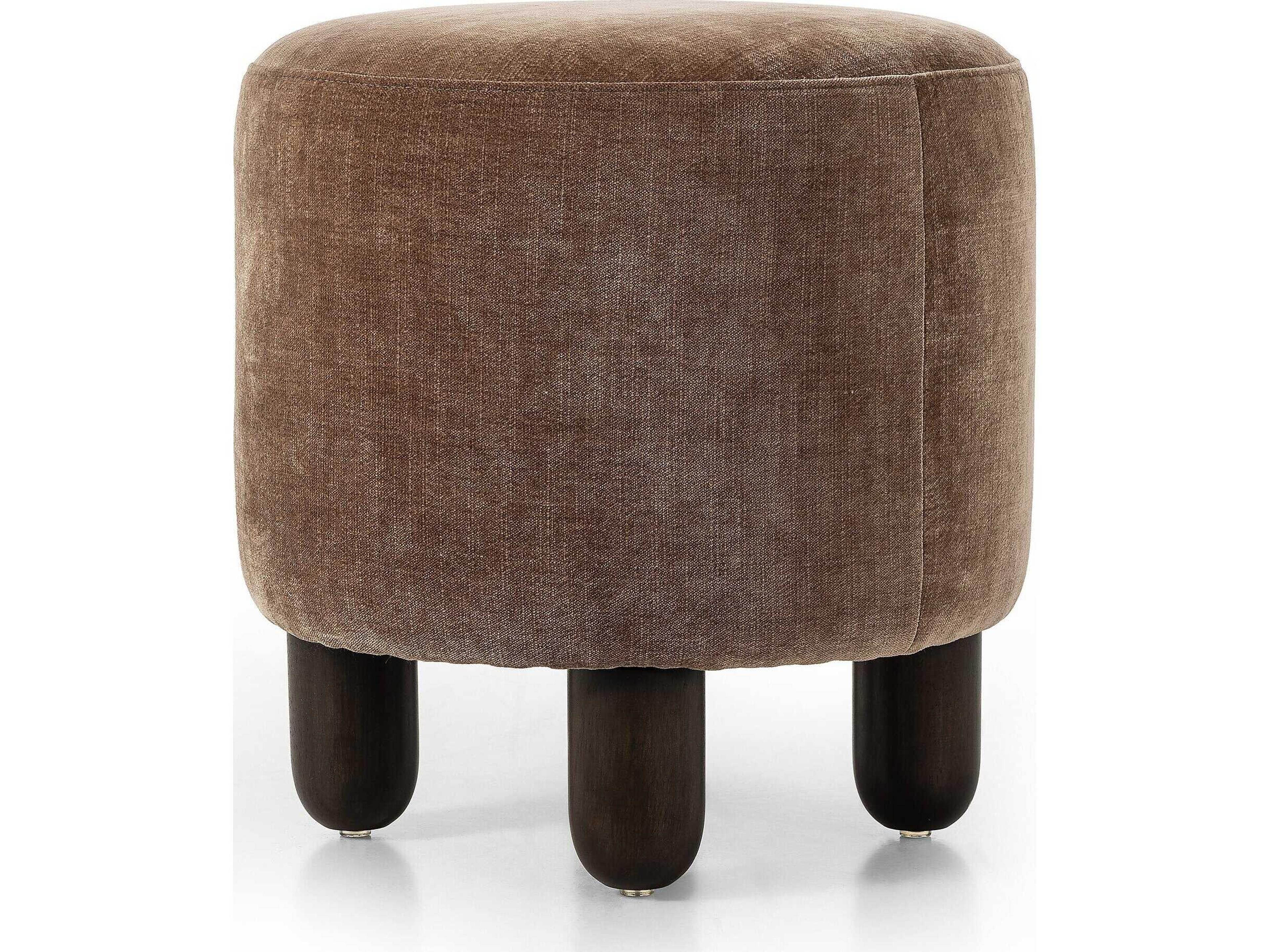 Four Hands Kensington Zena Beige Upholstered Ottoman