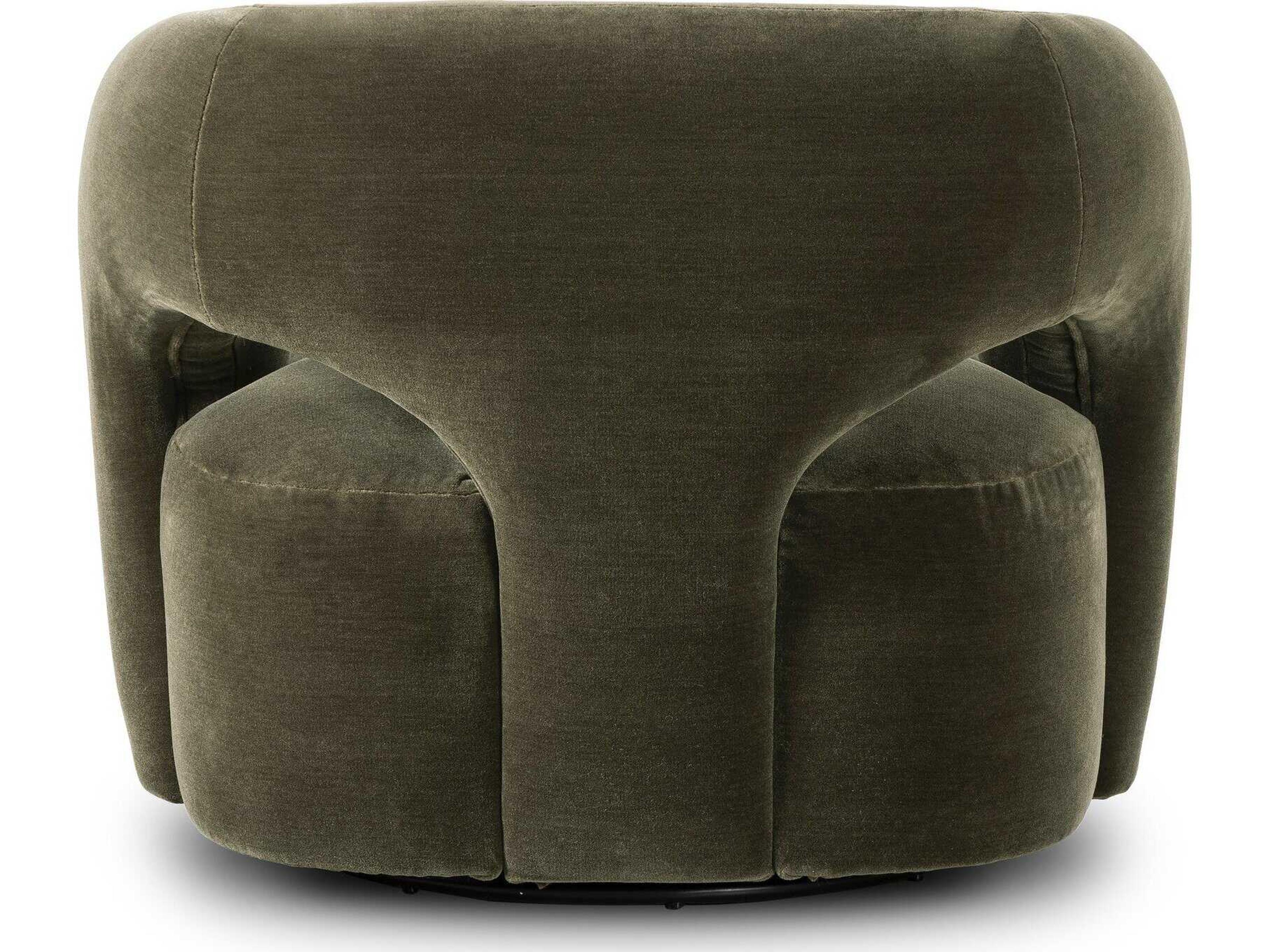 Luxecor Globetrotter Mazie Swivel Green Accent Chair