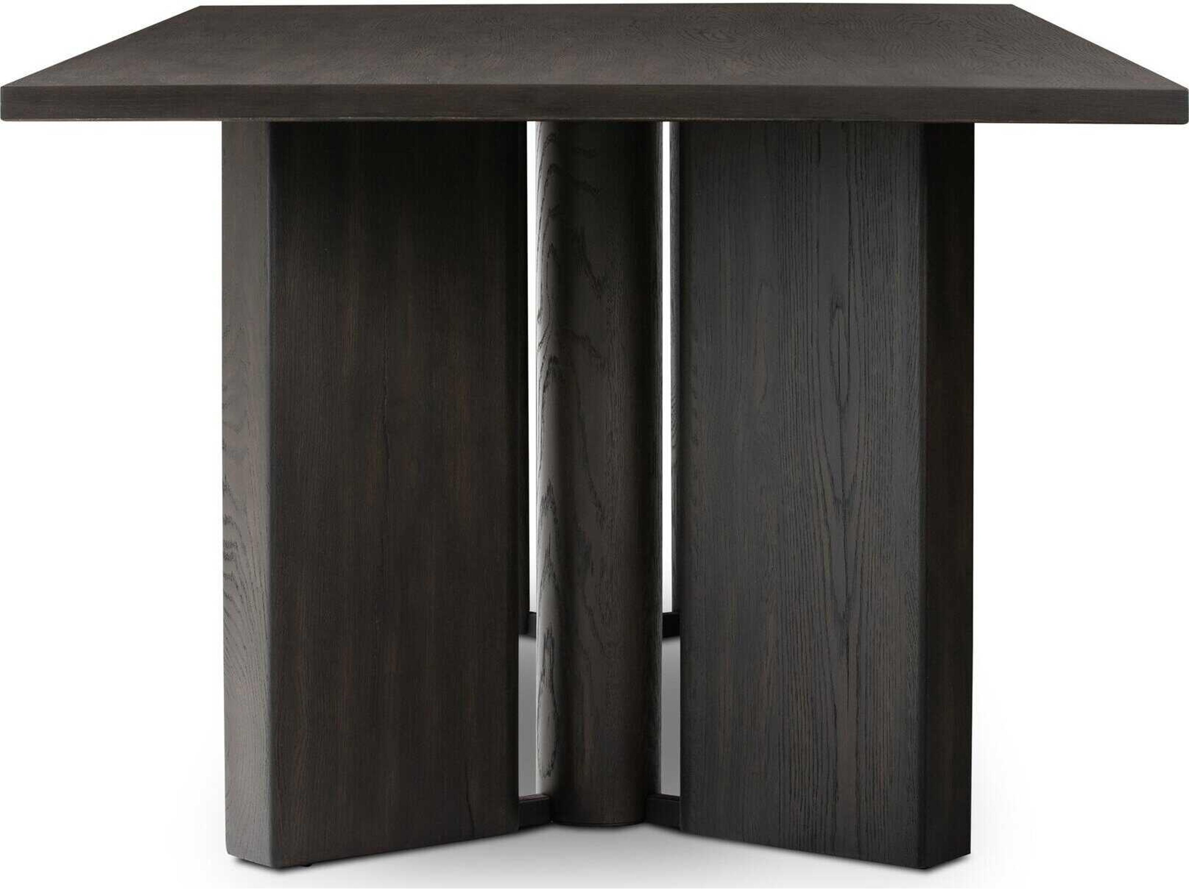 Four Hands Haiden Rectangular Wood Smoked Black Veneer Dining Table
