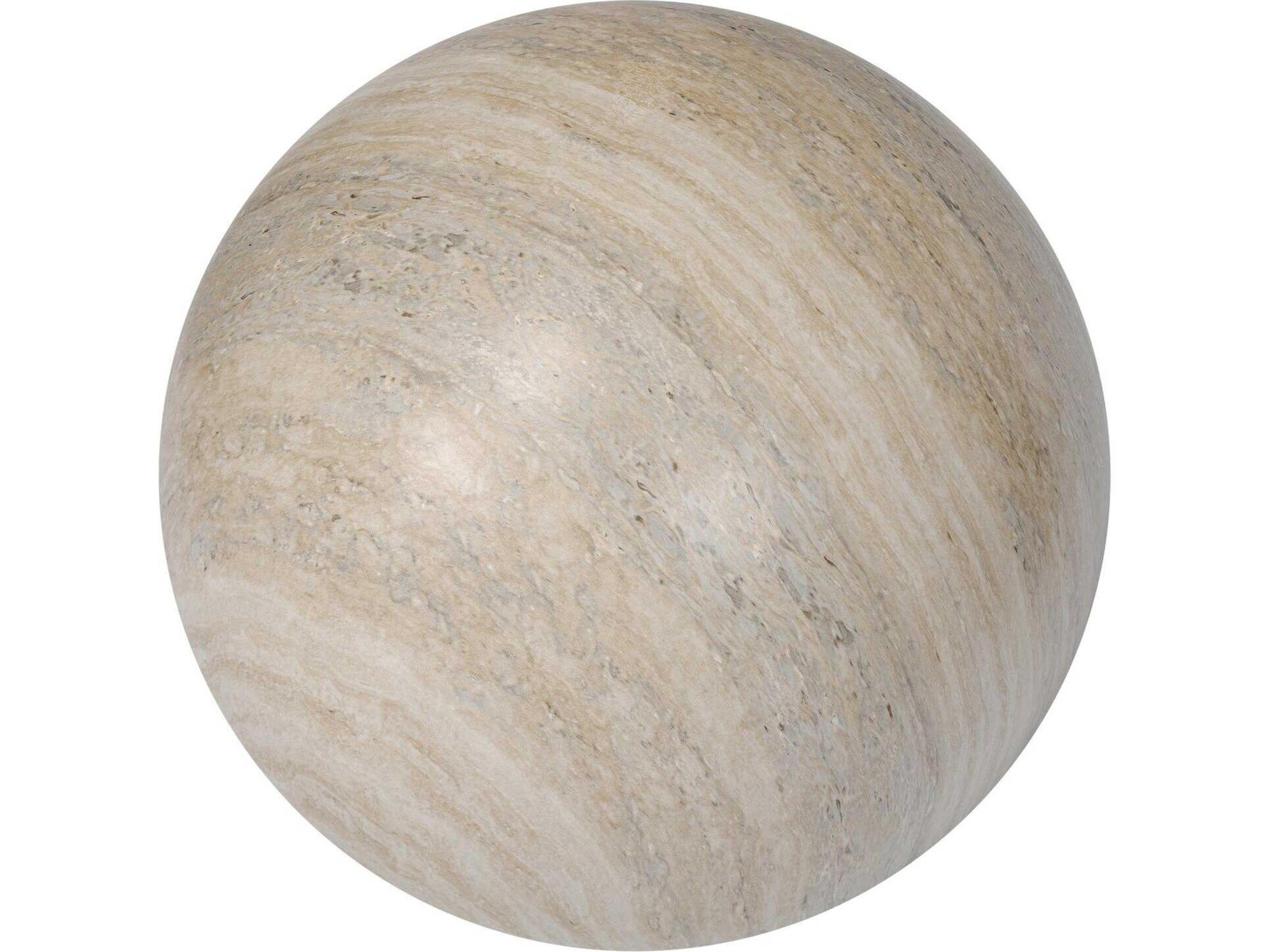 Four Hands Thayer Mairo Natural Grey Faux Marble Sphere