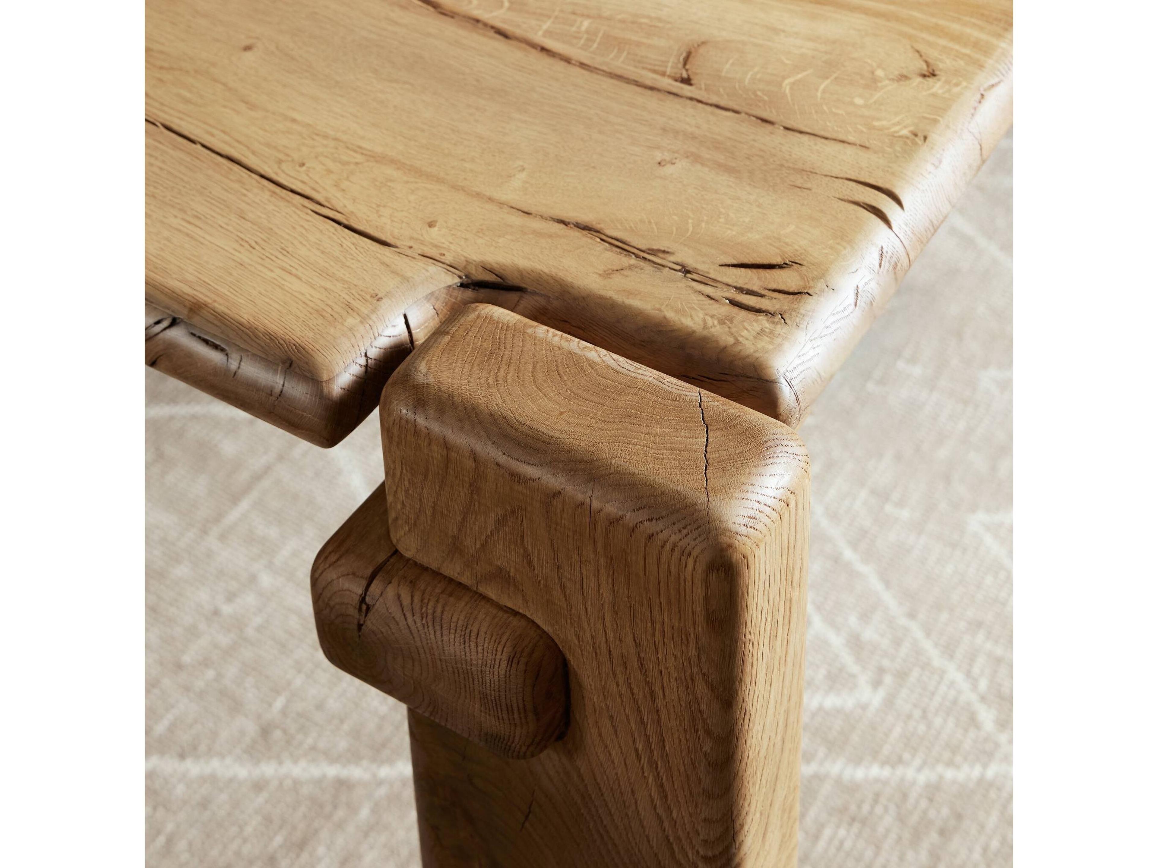 Four Hands Bina Marcia Natural Reclaimed French Oak Dining Table 120"