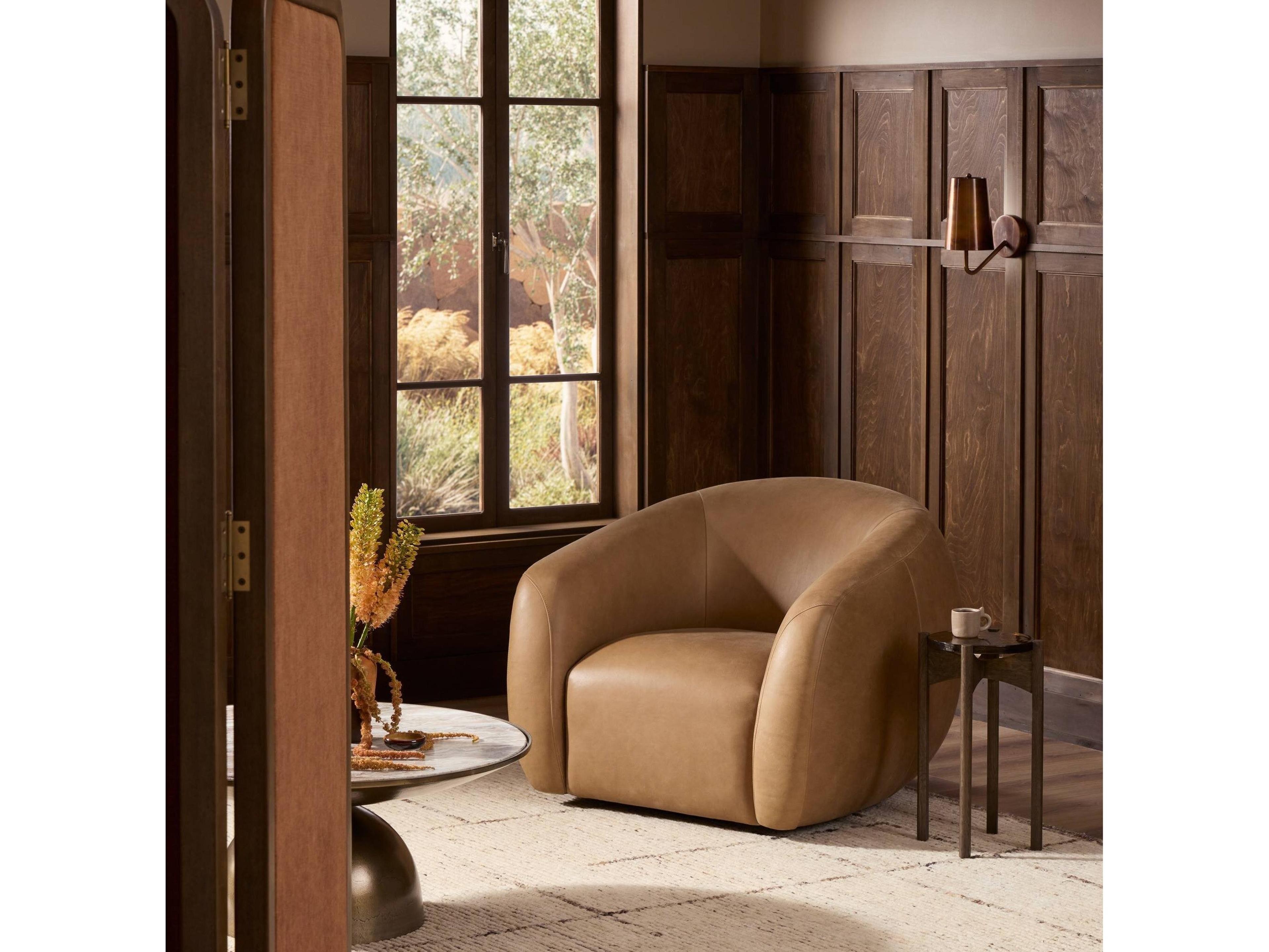 Four Hands Whitmore Channing Swivel Chair - Palermo Drift