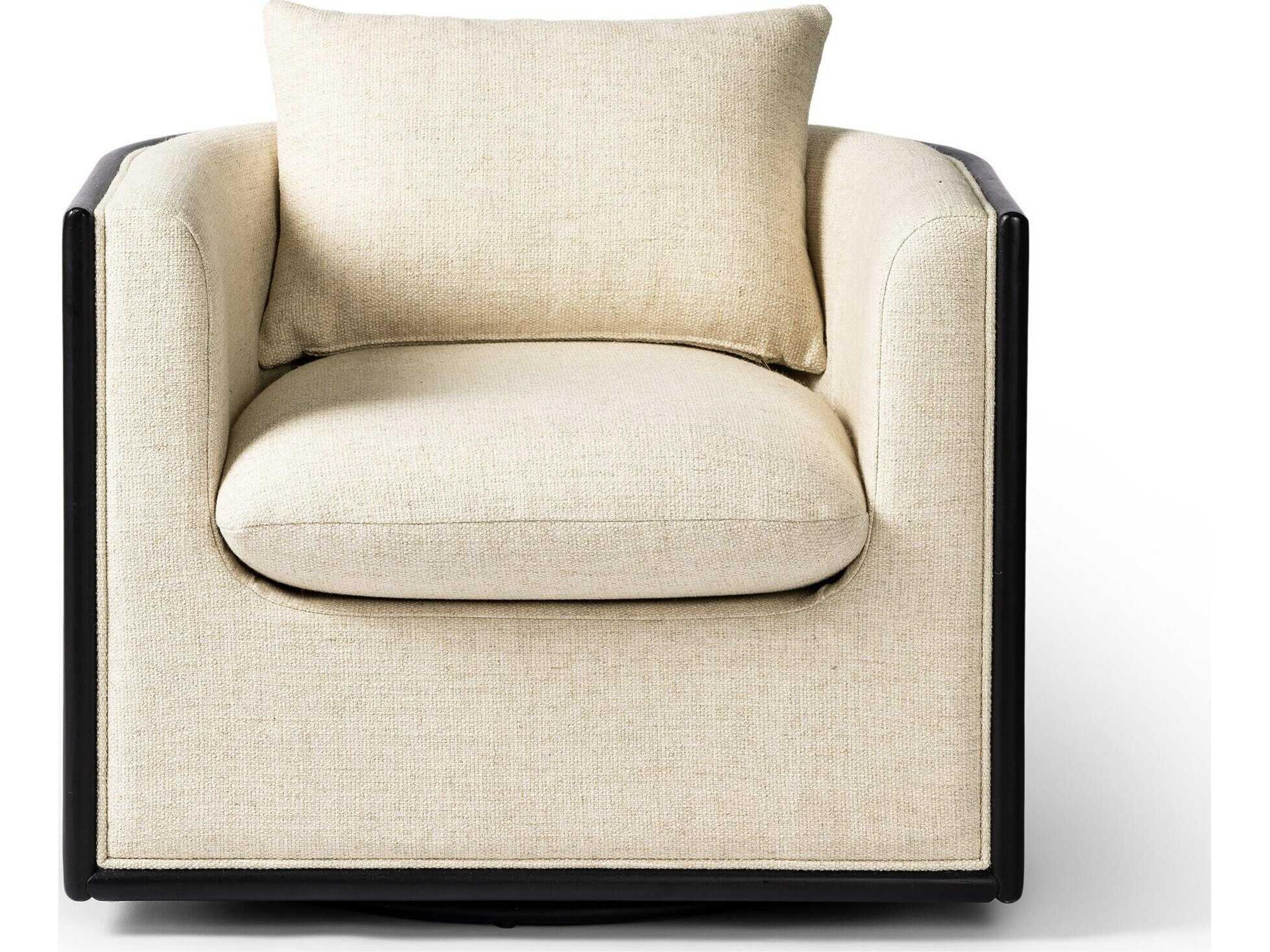 Luxecor Globetrotter June Swivel Beige Accent Chair