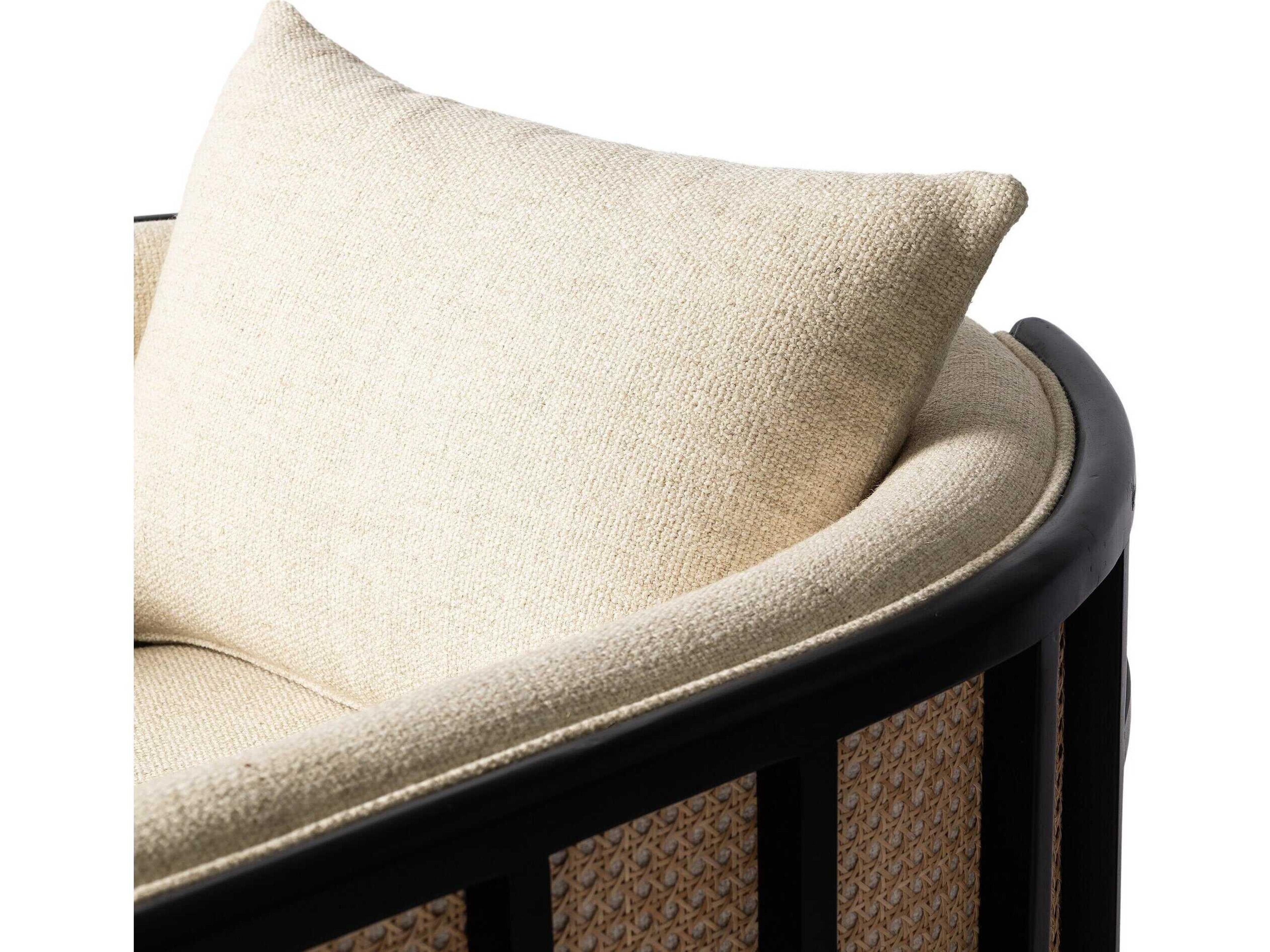 Luxecor Globetrotter June Swivel Beige Accent Chair