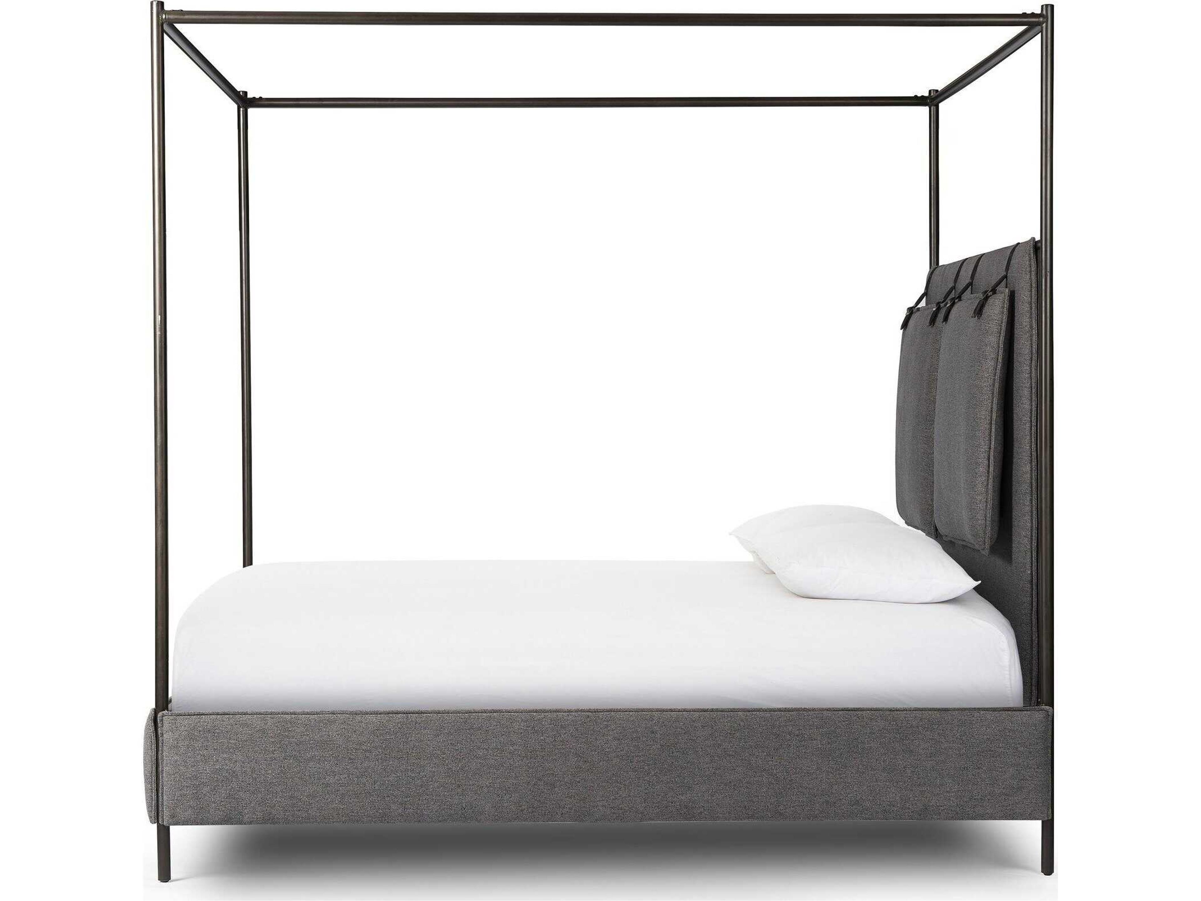 Four Hands Irondale Leigh Black Queen Canopy Bed