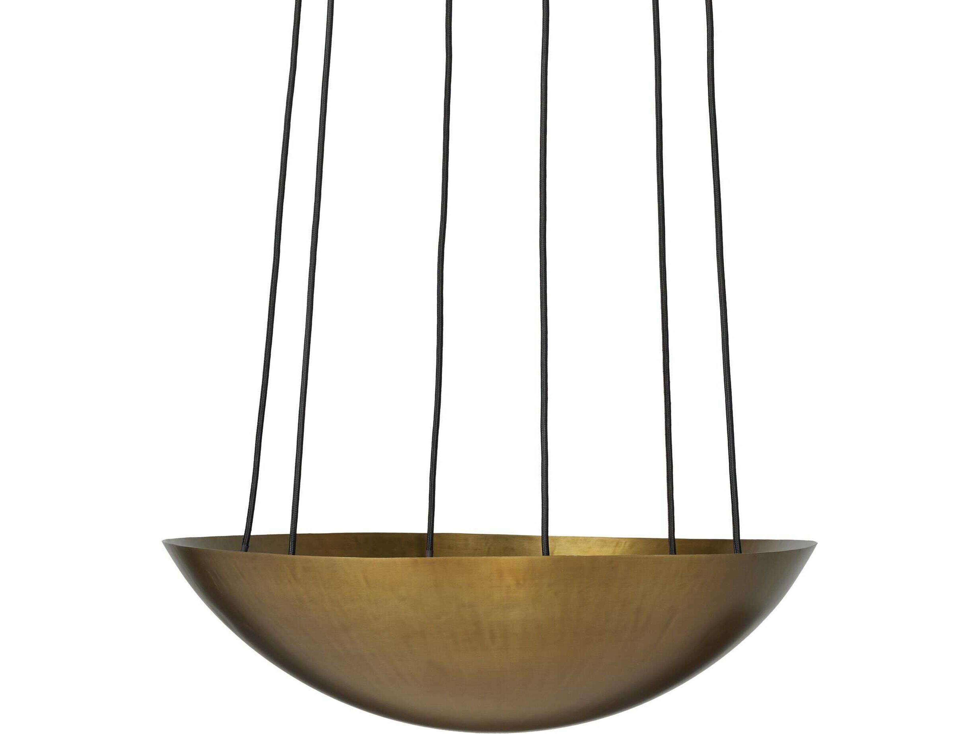 Four Hands Branson Brass Bowl Chandelier