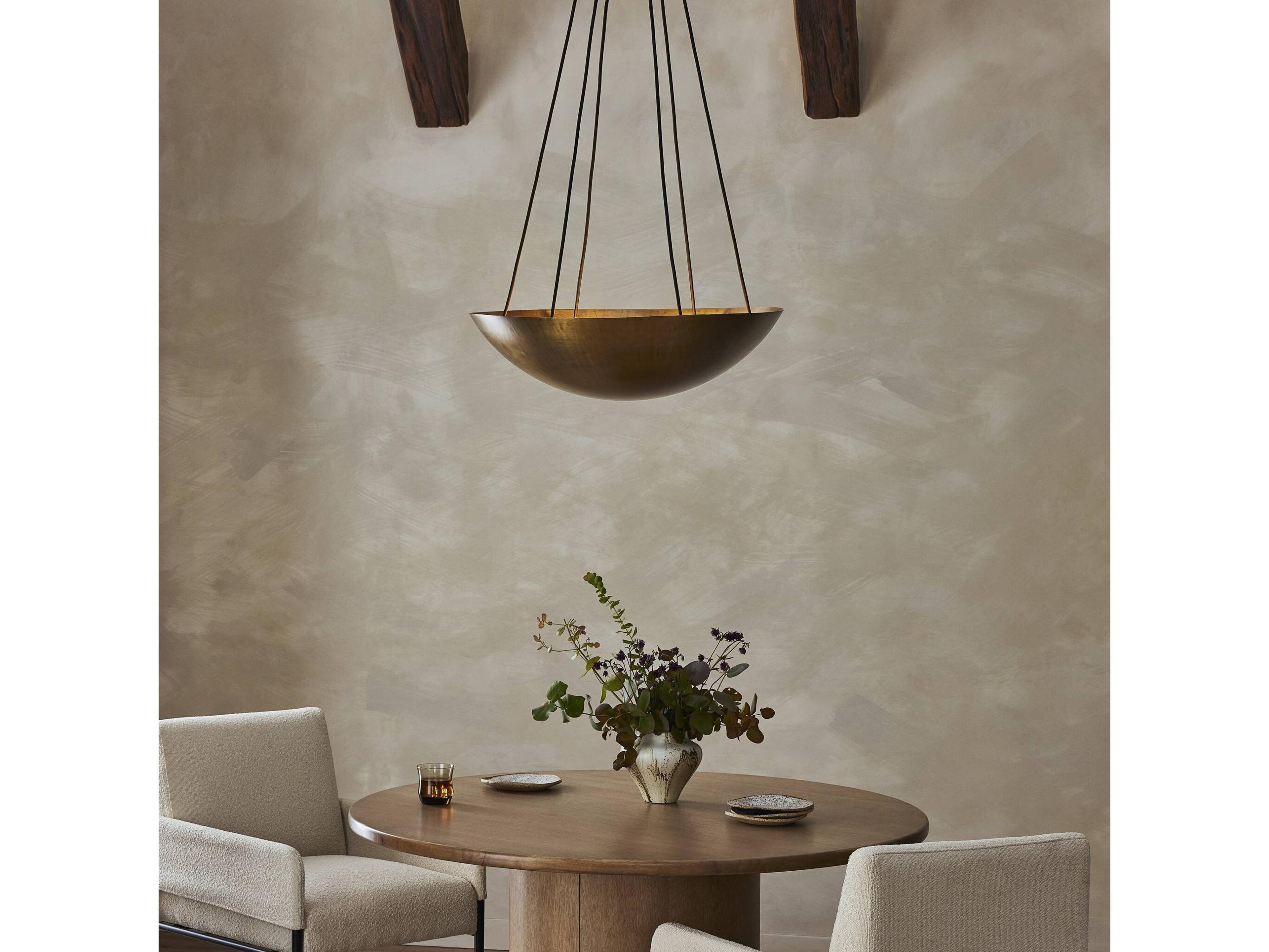 Four Hands Branson Brass Bowl Chandelier