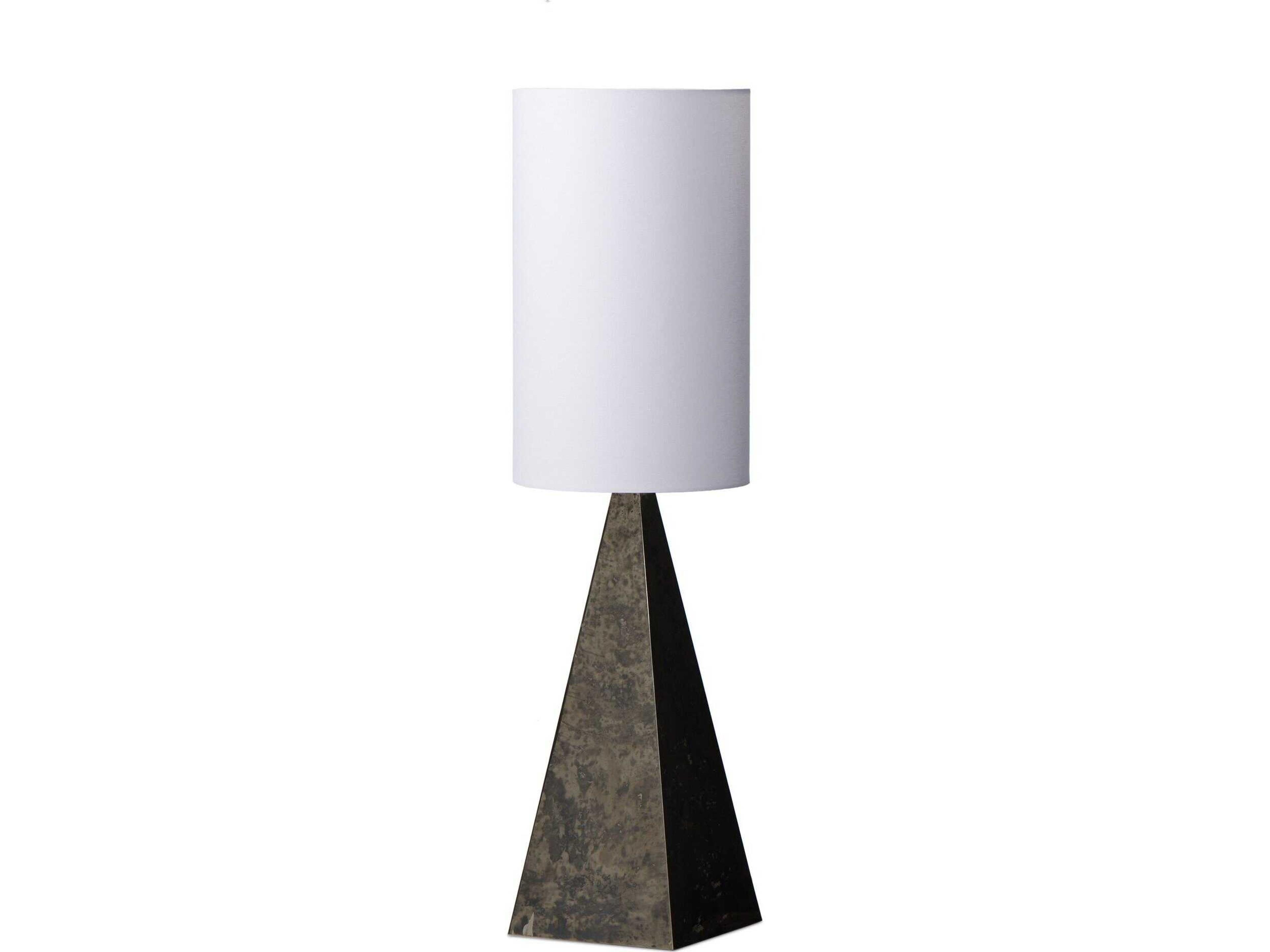 Four Hands Camden Banner Floor Lamp - Oxidized Brass Steel