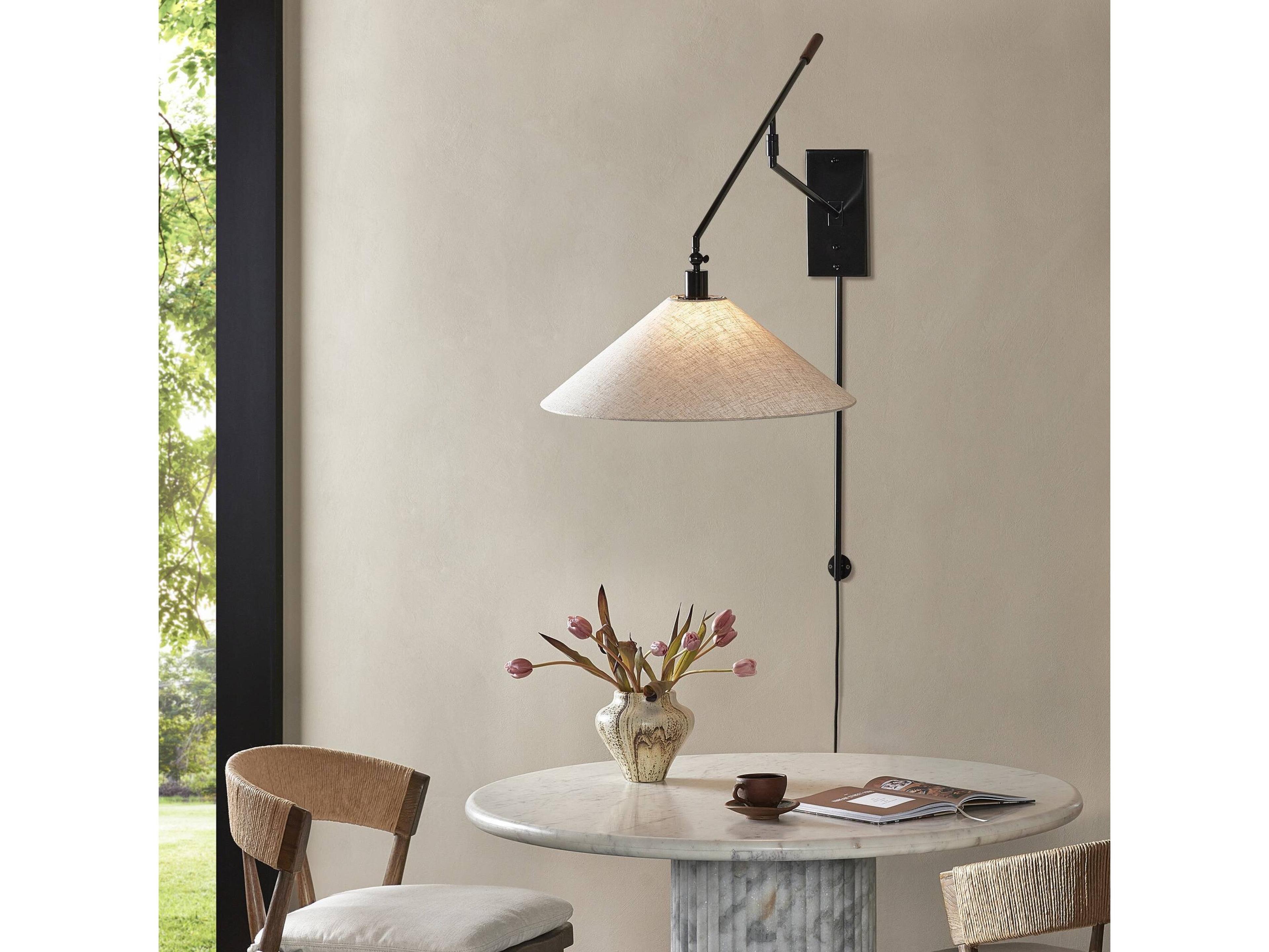 Four Hands Hassell Black Wall Sconce