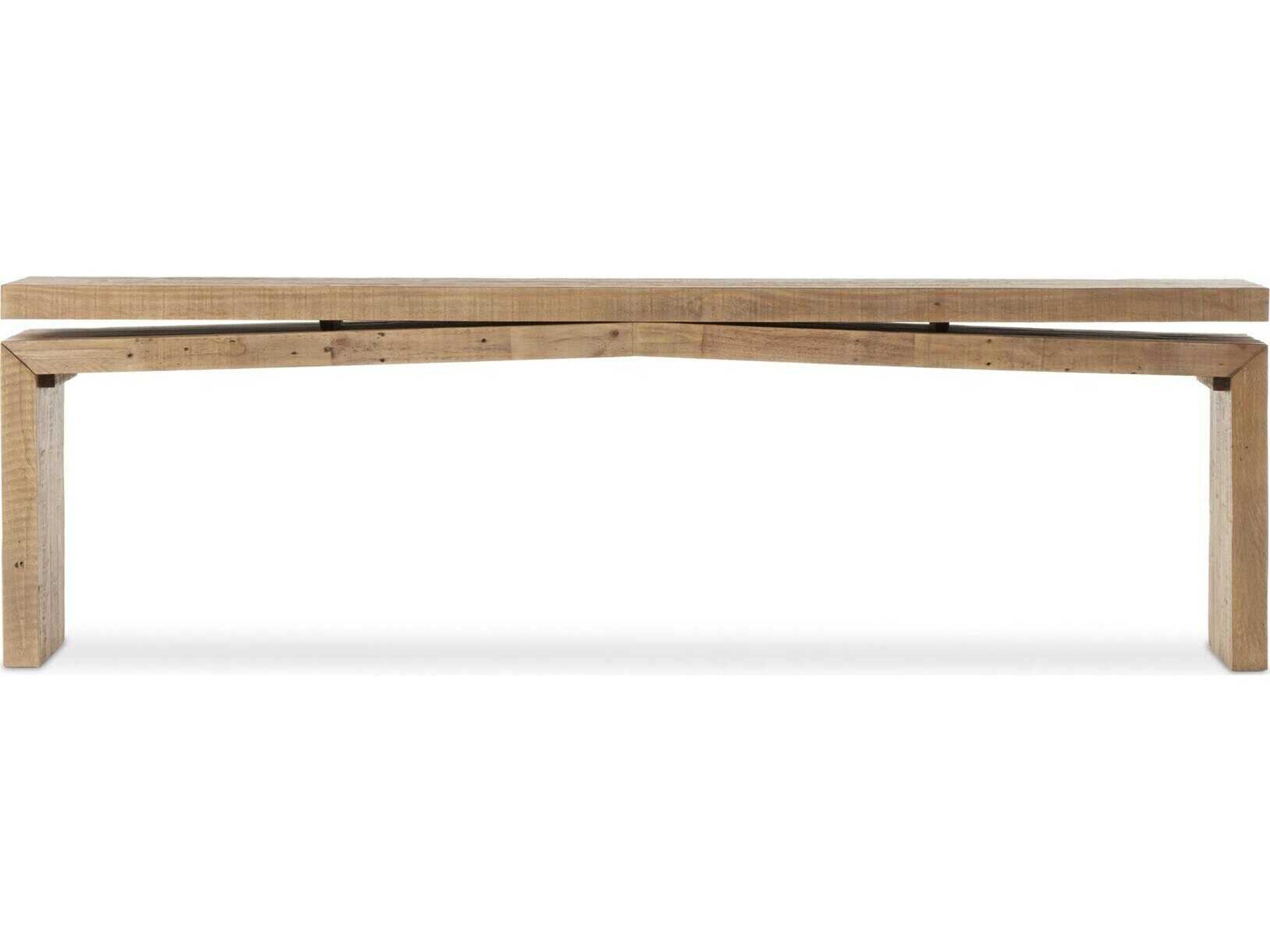 Four Hands Haiden Matthes Sierra Rustic Natural Console Table 94"