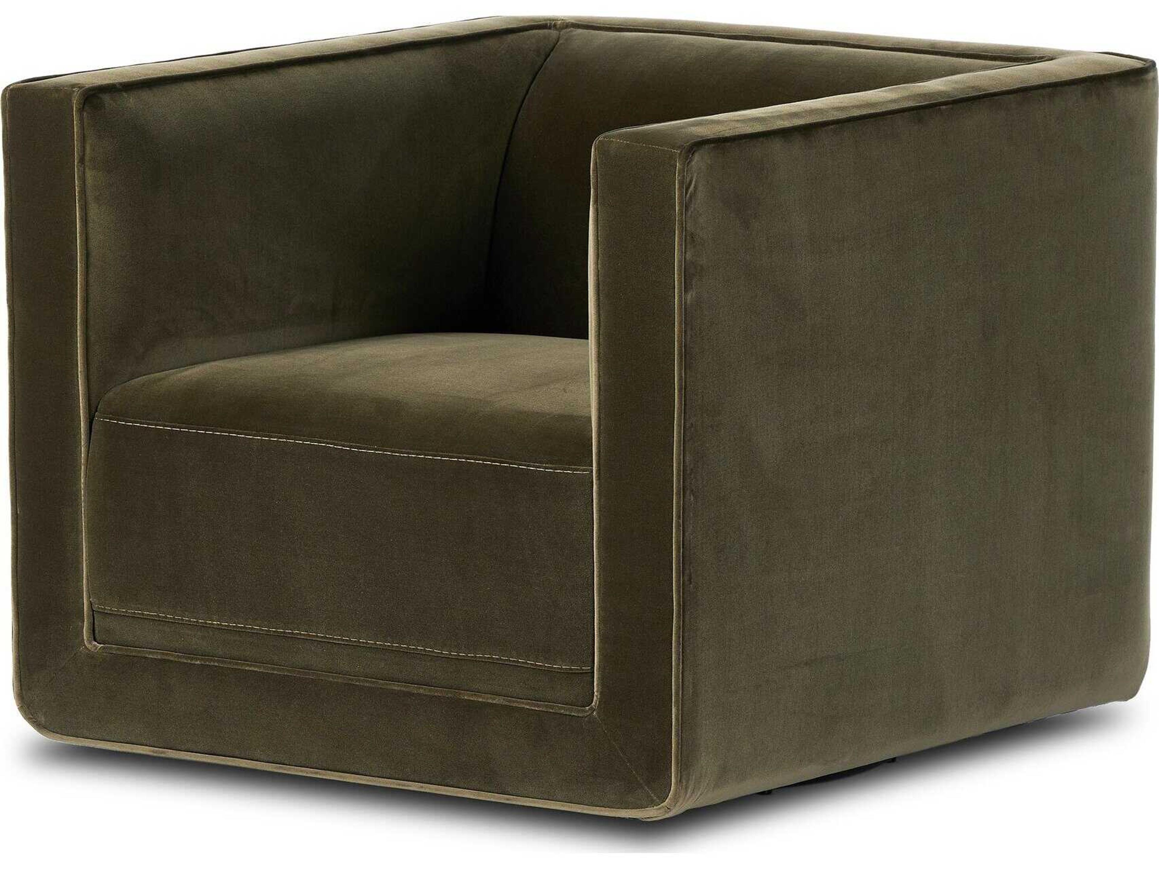 Centrale Phillip Swivel Green Accent Chair
