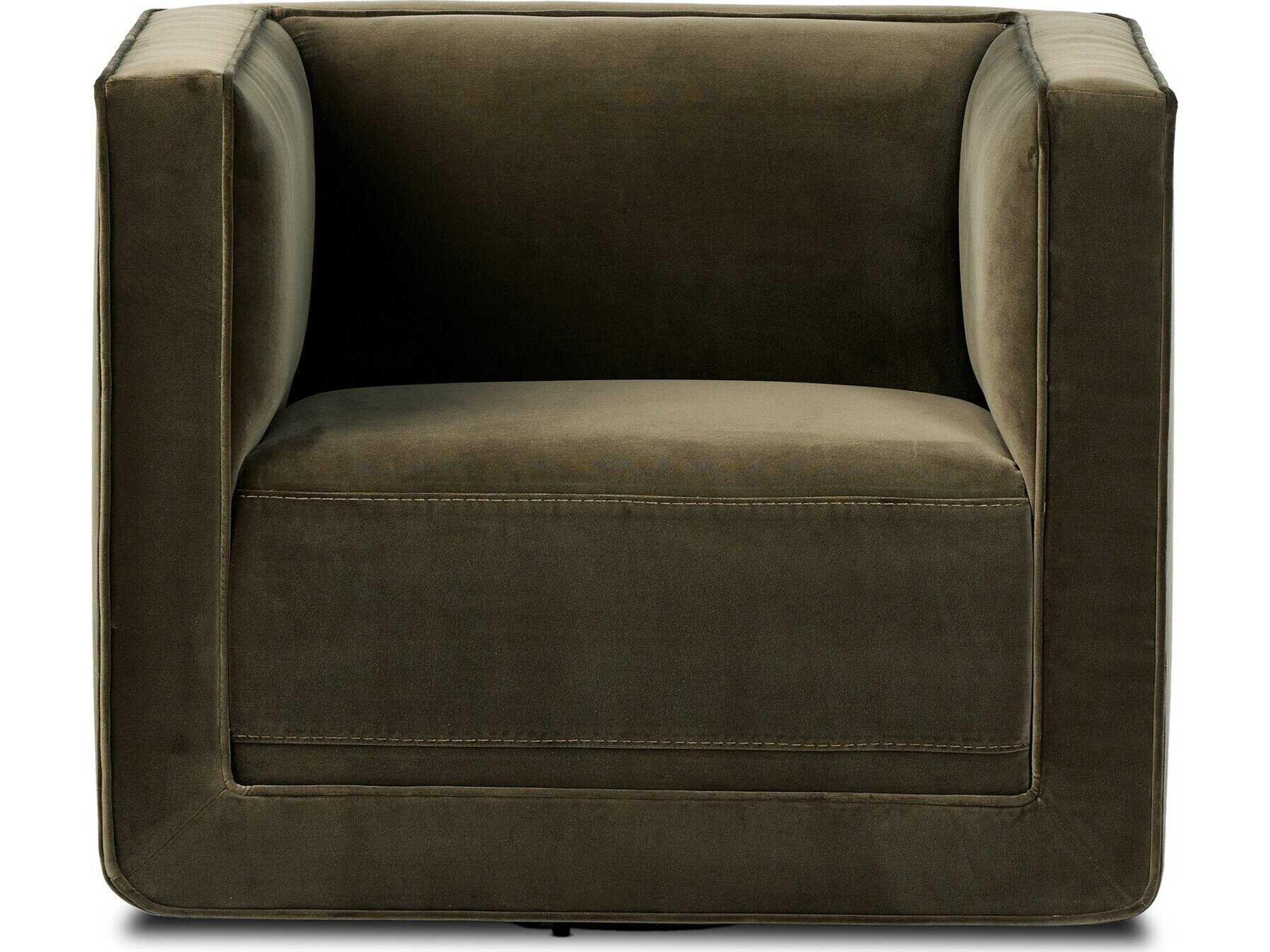 Four Hands Centrale Phillip Swivel Green Accent Chair