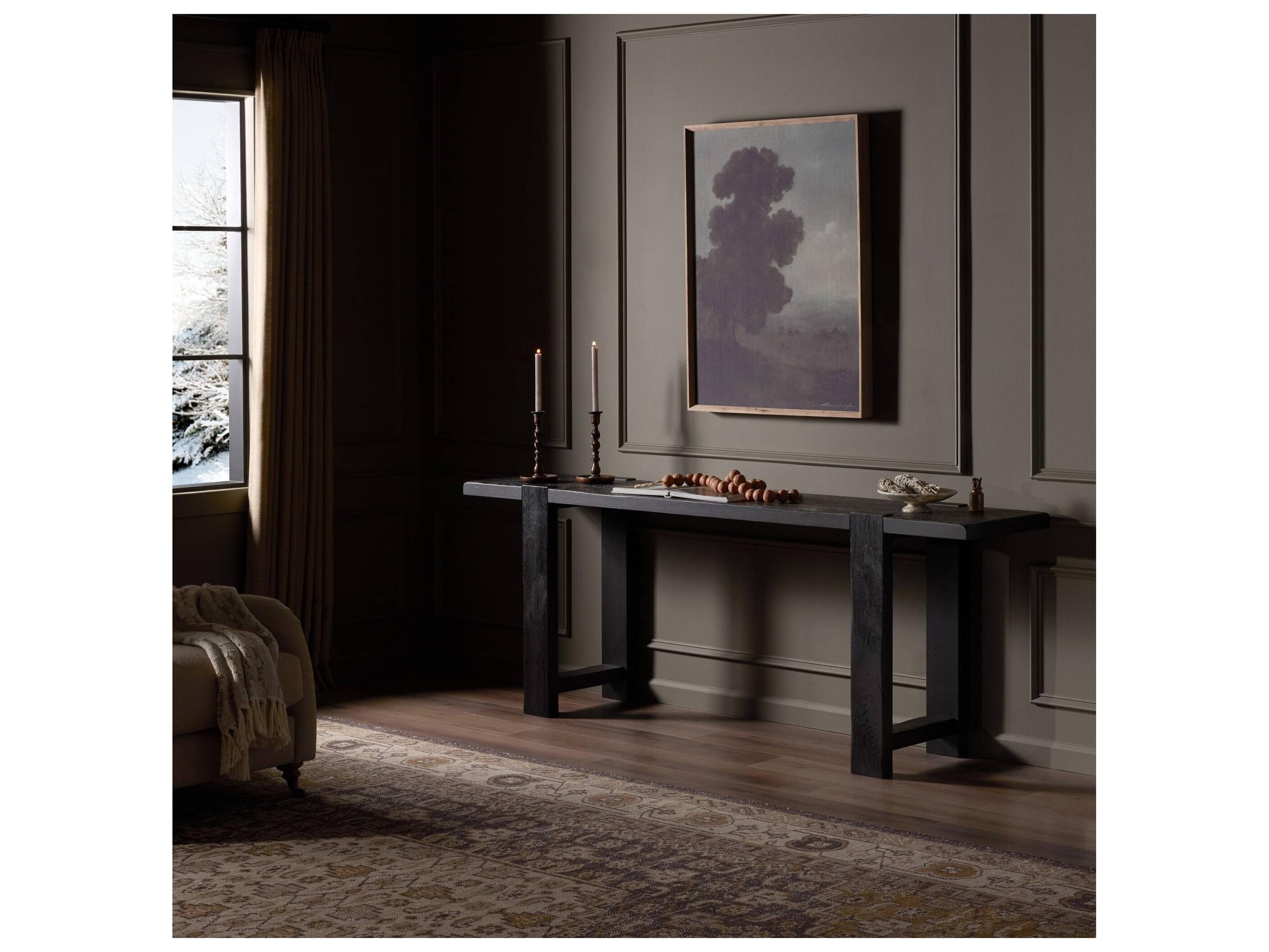 Four Hands Bristol Rectangular Wood Console Table