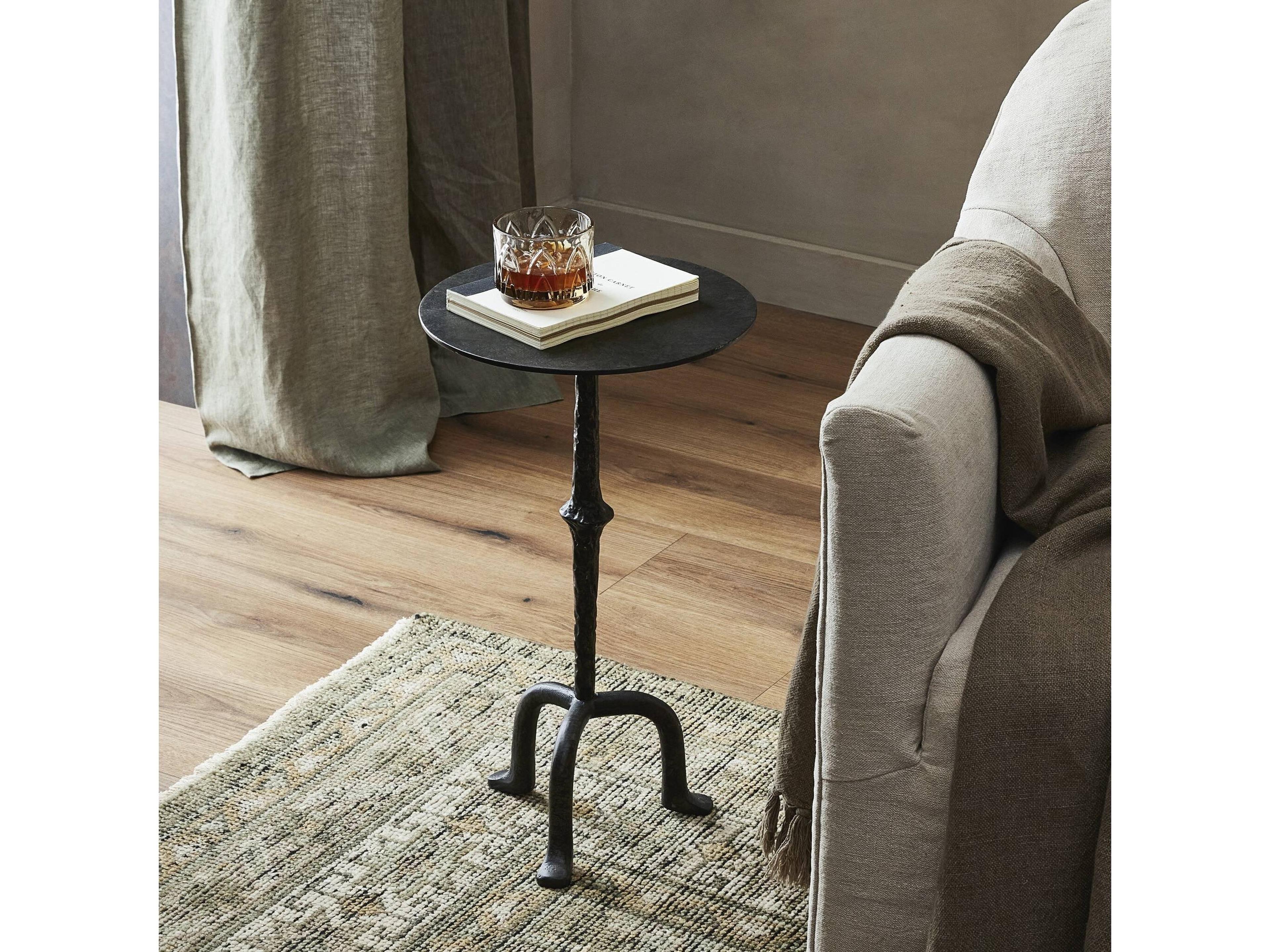 Four Hands Marlow Jocelyn Round Metal End Table