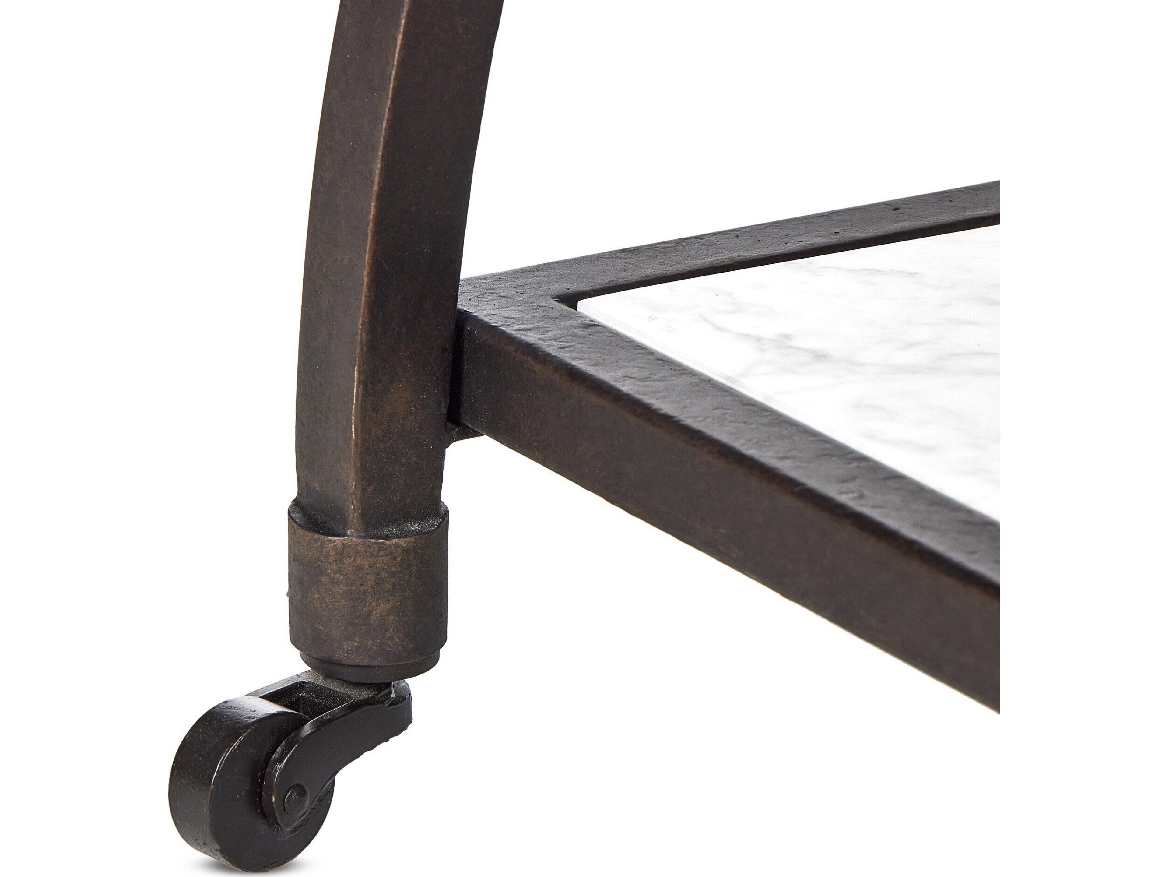 Four Hands Van Thiel Six Beers Rectangular Marble Console Table