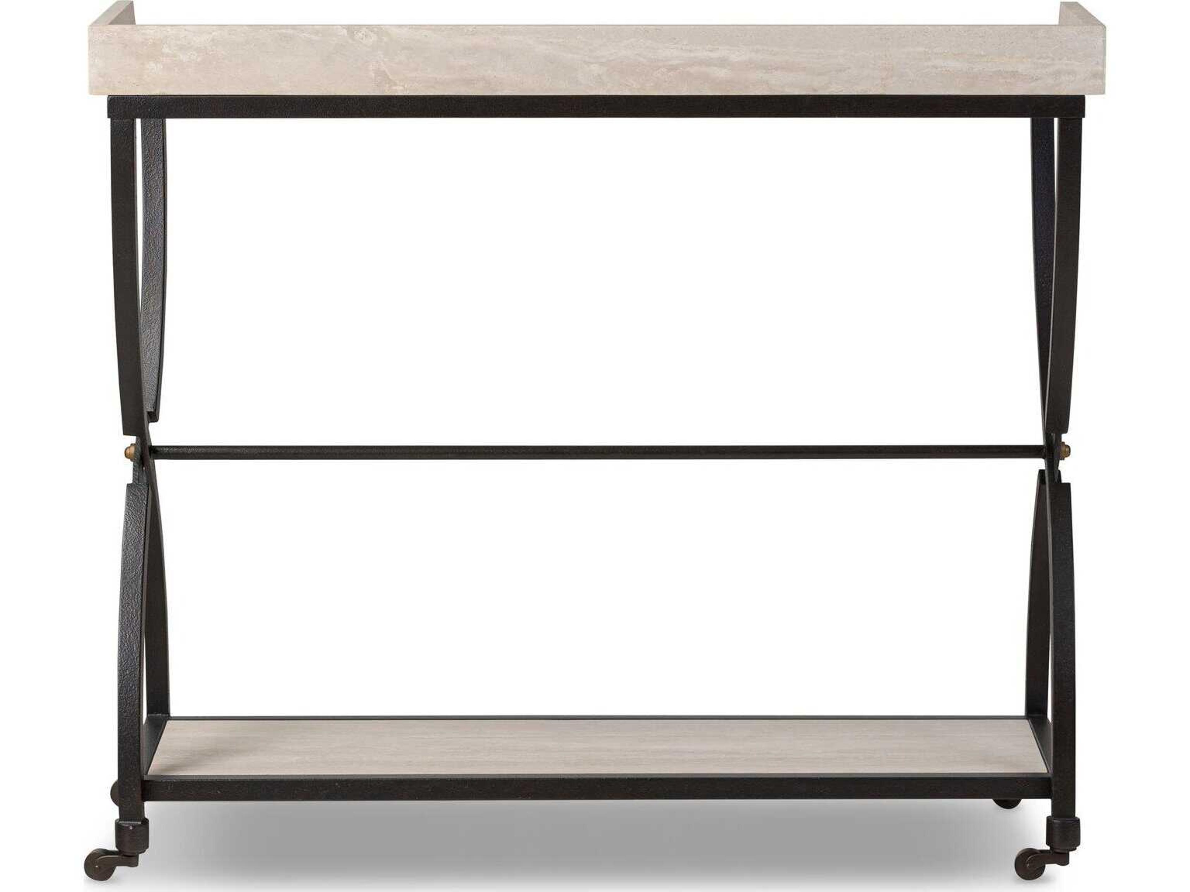 Four Hands Van Thiel Six Beers Rectangular Stone Console Table