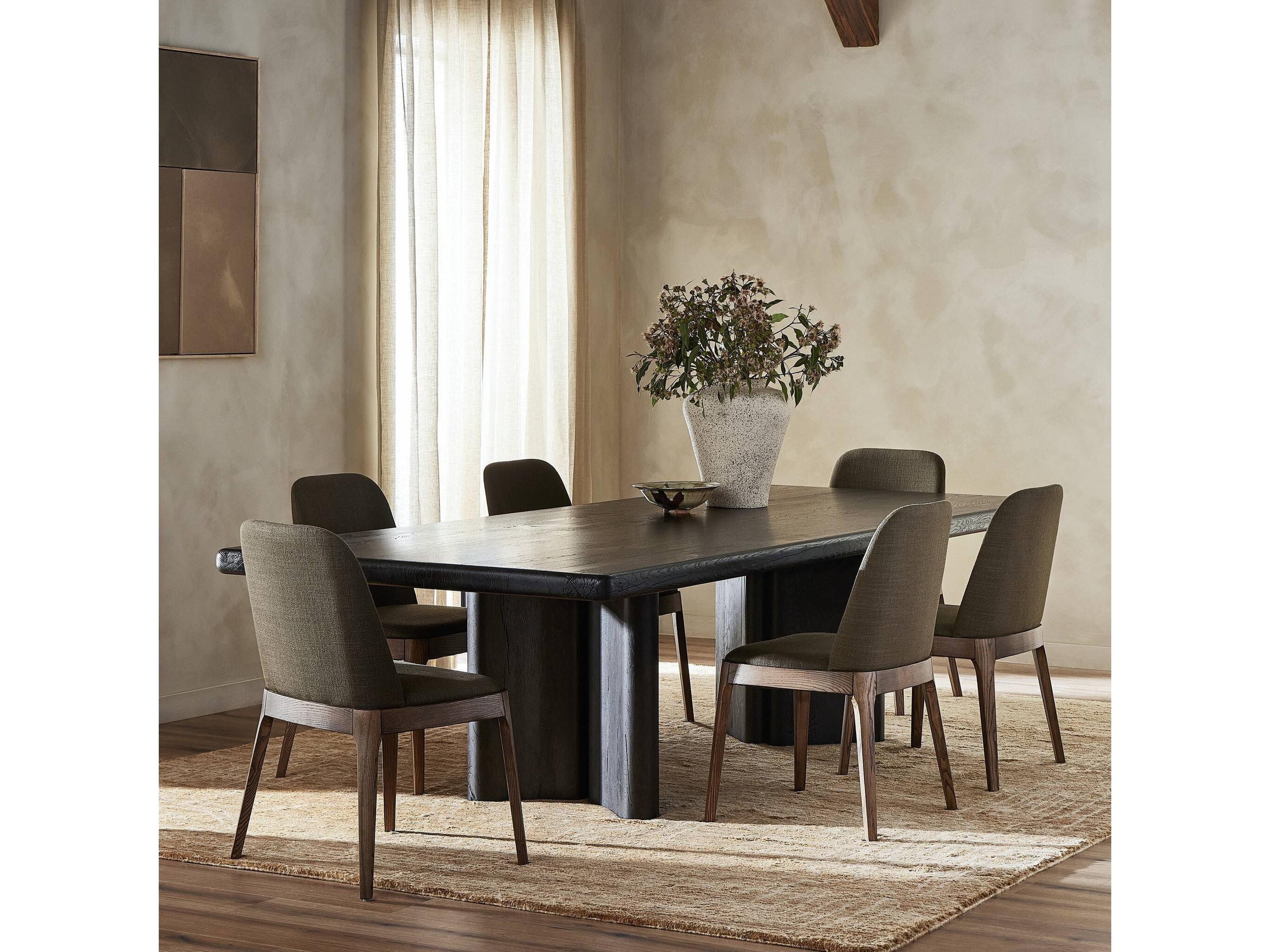 Four Hands Bina Castro Dark Espresso Reclaimed French Oak Dining Table 118"