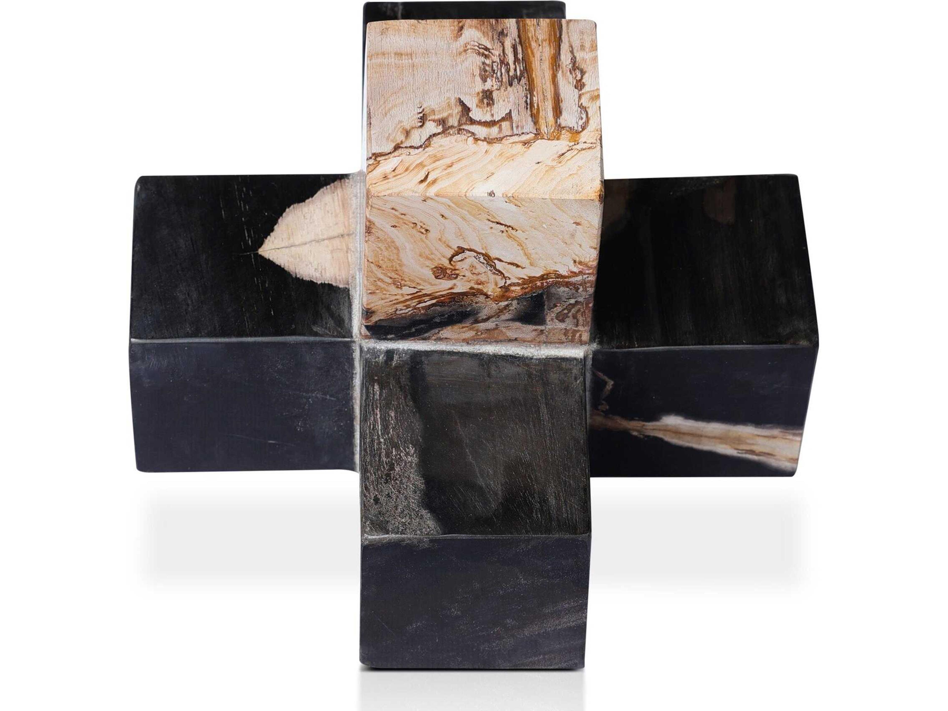 Four Hands Palu Petrified Dark Petrified Wood  Jack