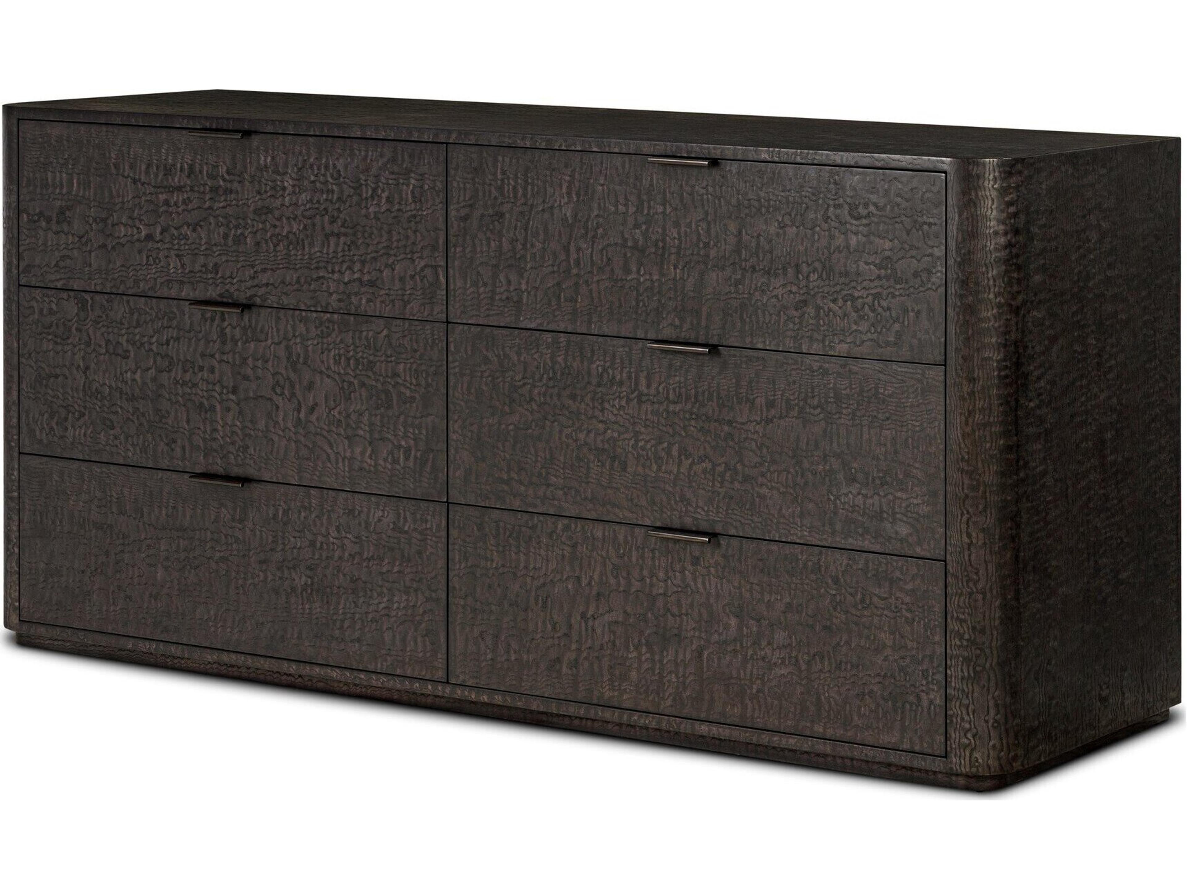 Westley 6-Drawers Brown Double Dresser
