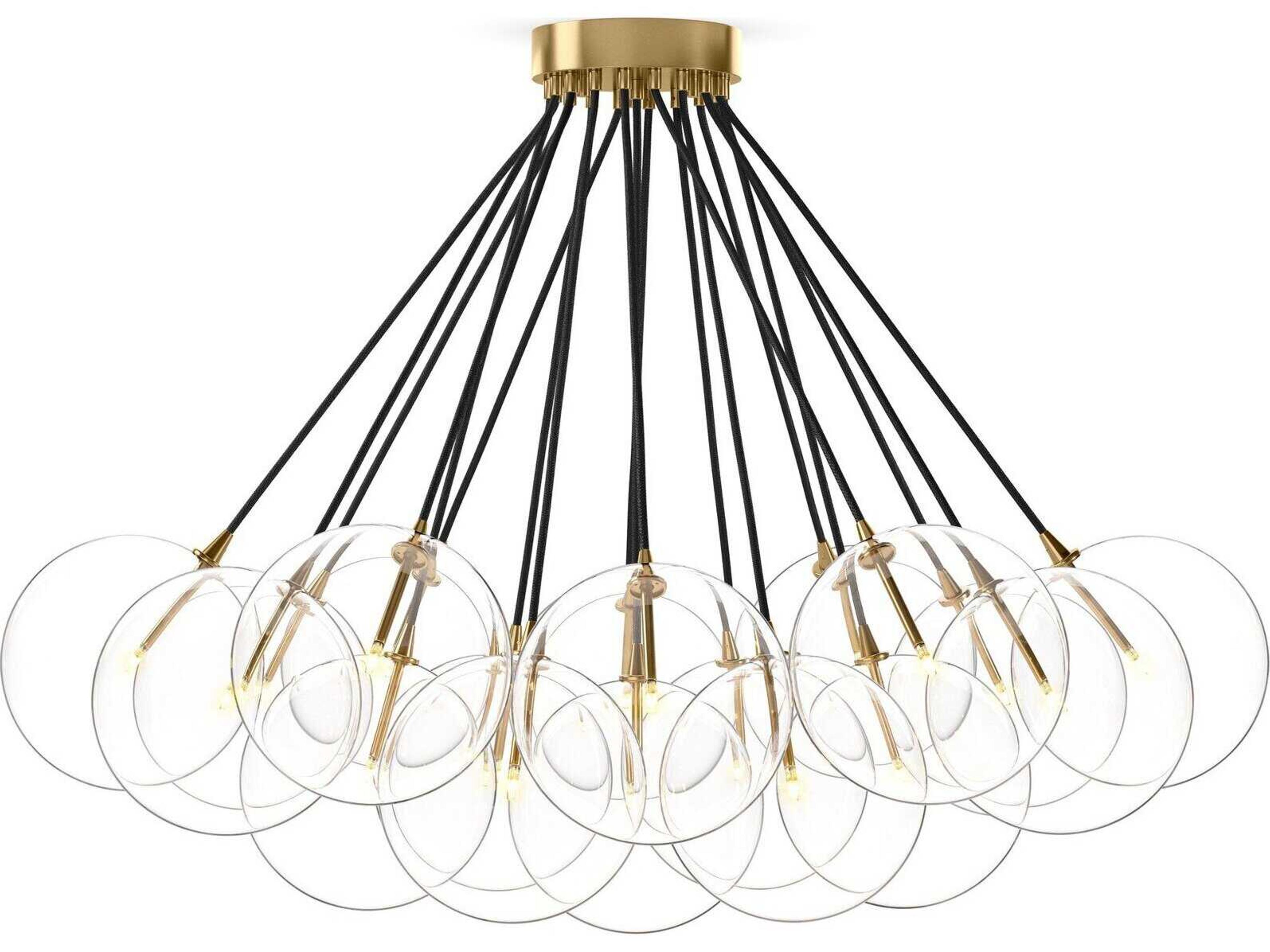 Schwung Cloud Burnished Brass Chandelier