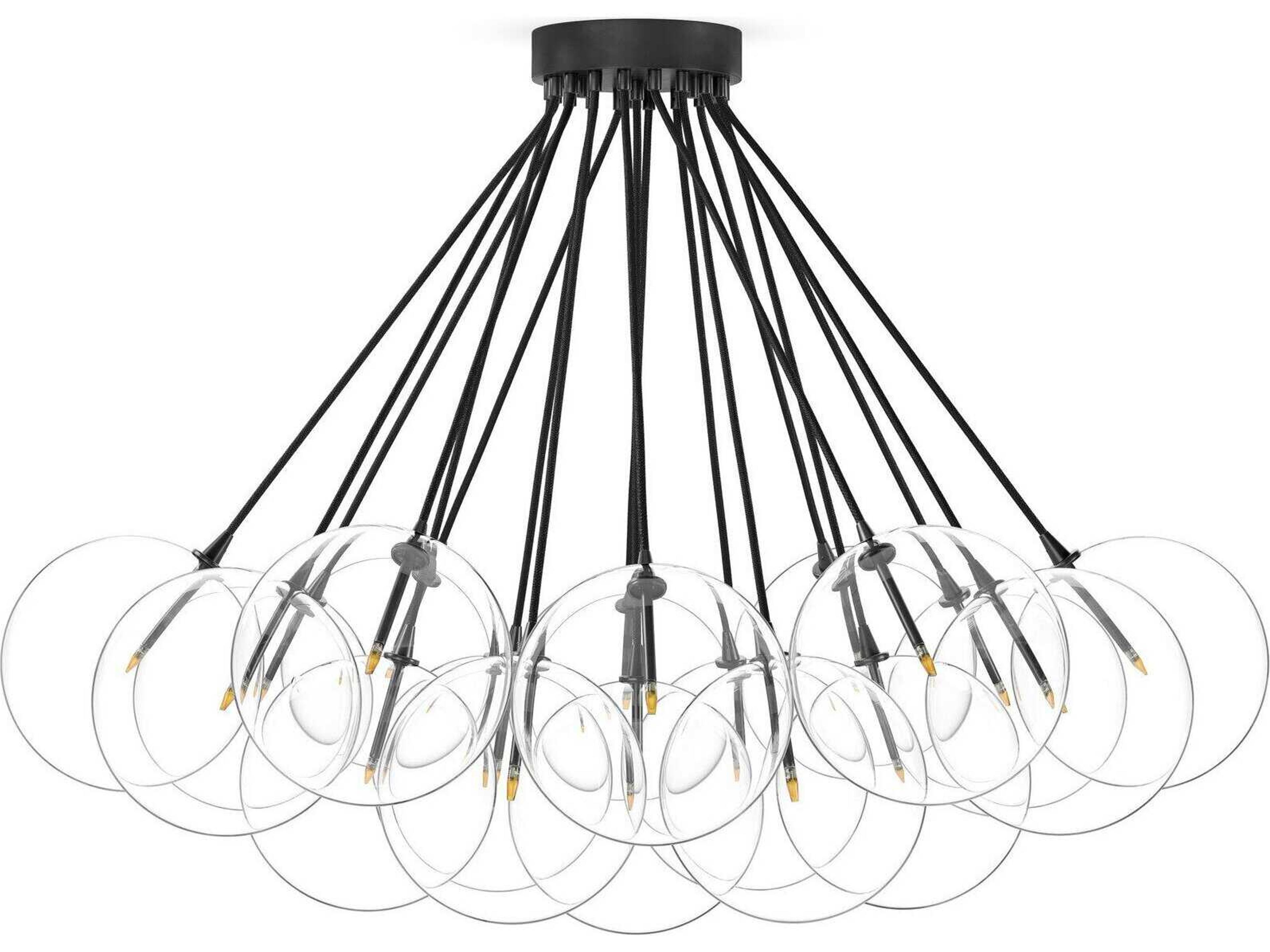 Schwung Cloud Black Gunmetal Chandelier