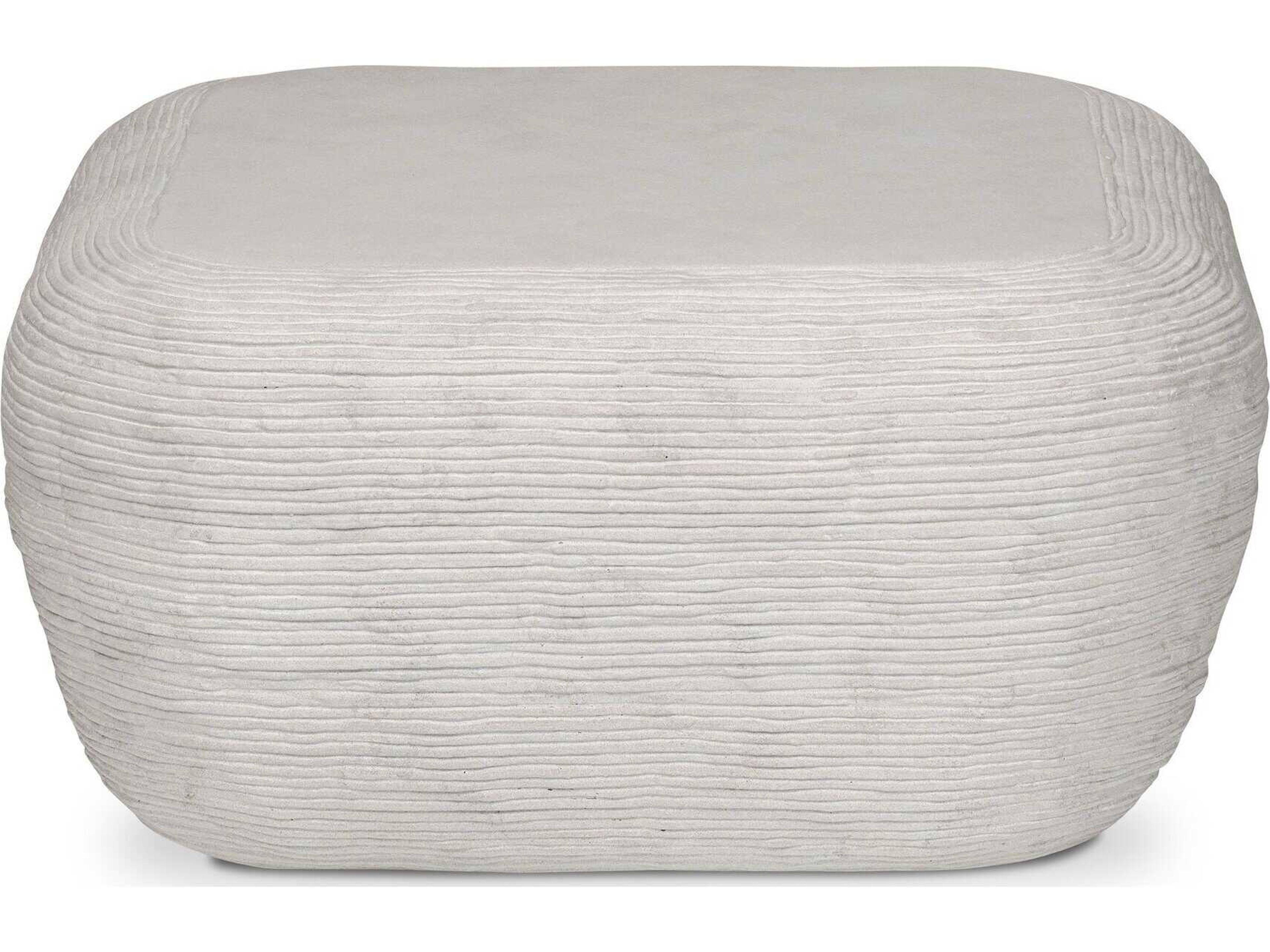 Four Hands Thayer Cirri Smooth Lunar Concrete Coffee Table