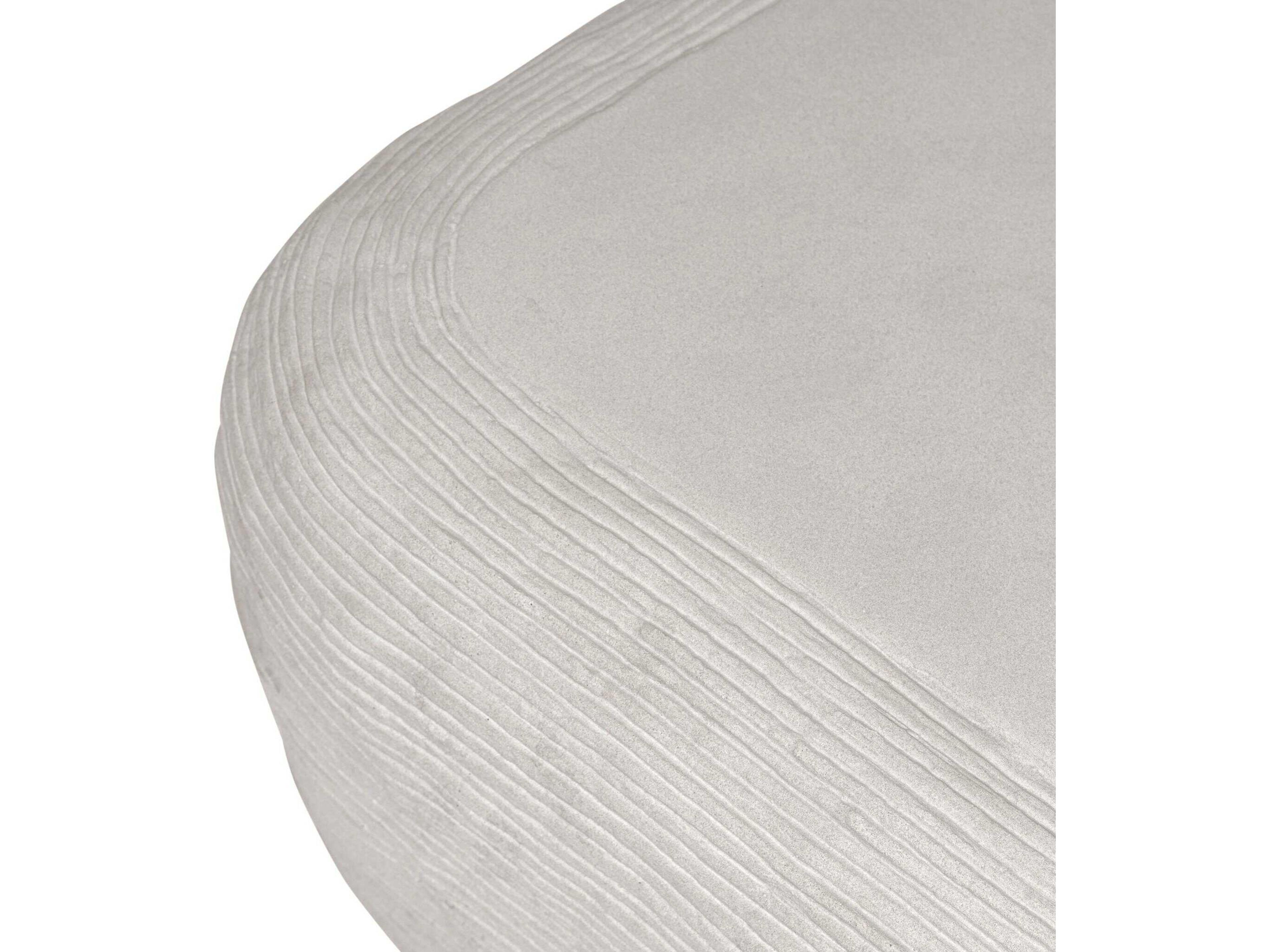 Four Hands Thayer Cirri Smooth Lunar Concrete Coffee Table