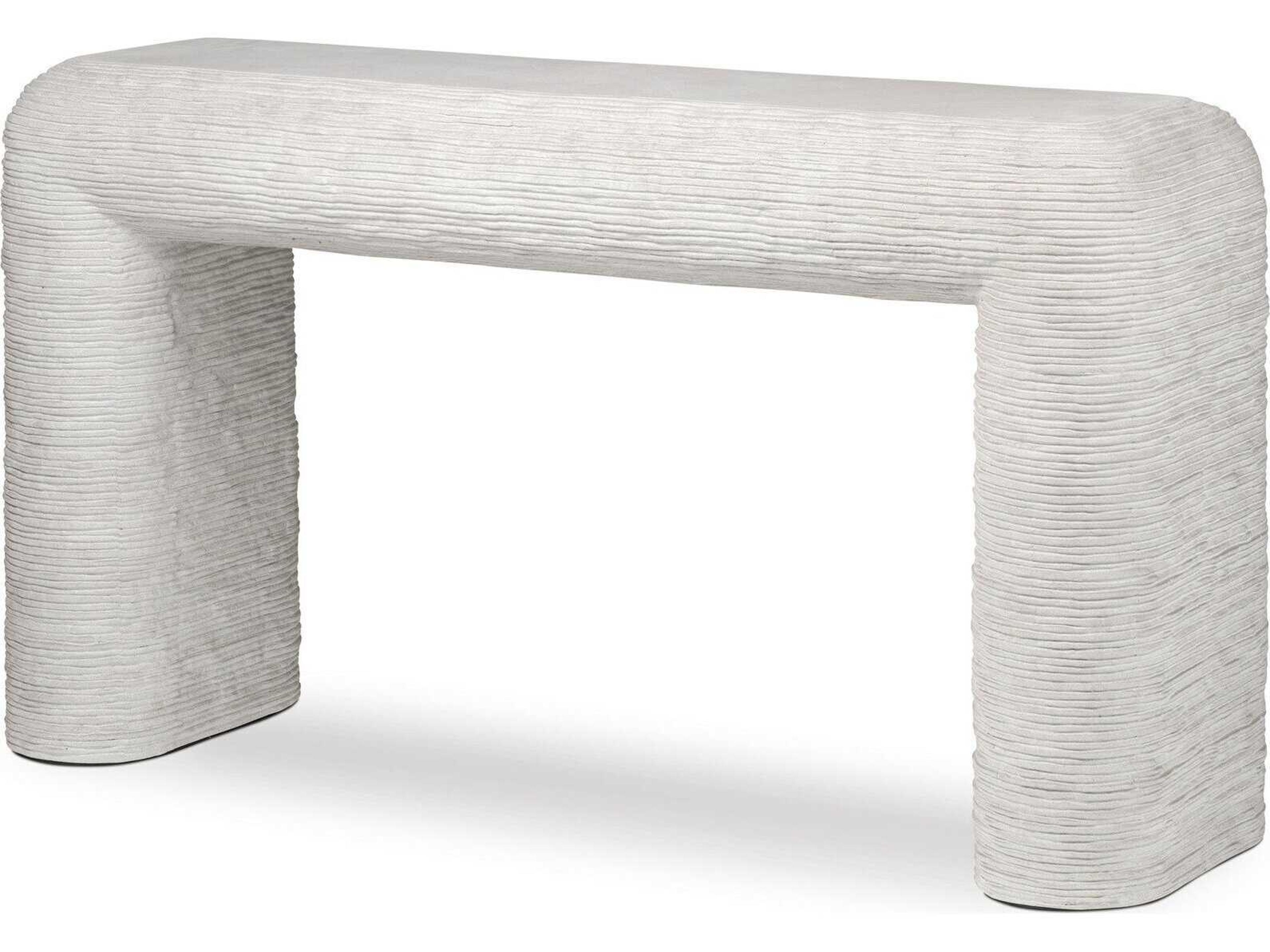 Cirri Console Table in Smooth Lunar Concrete