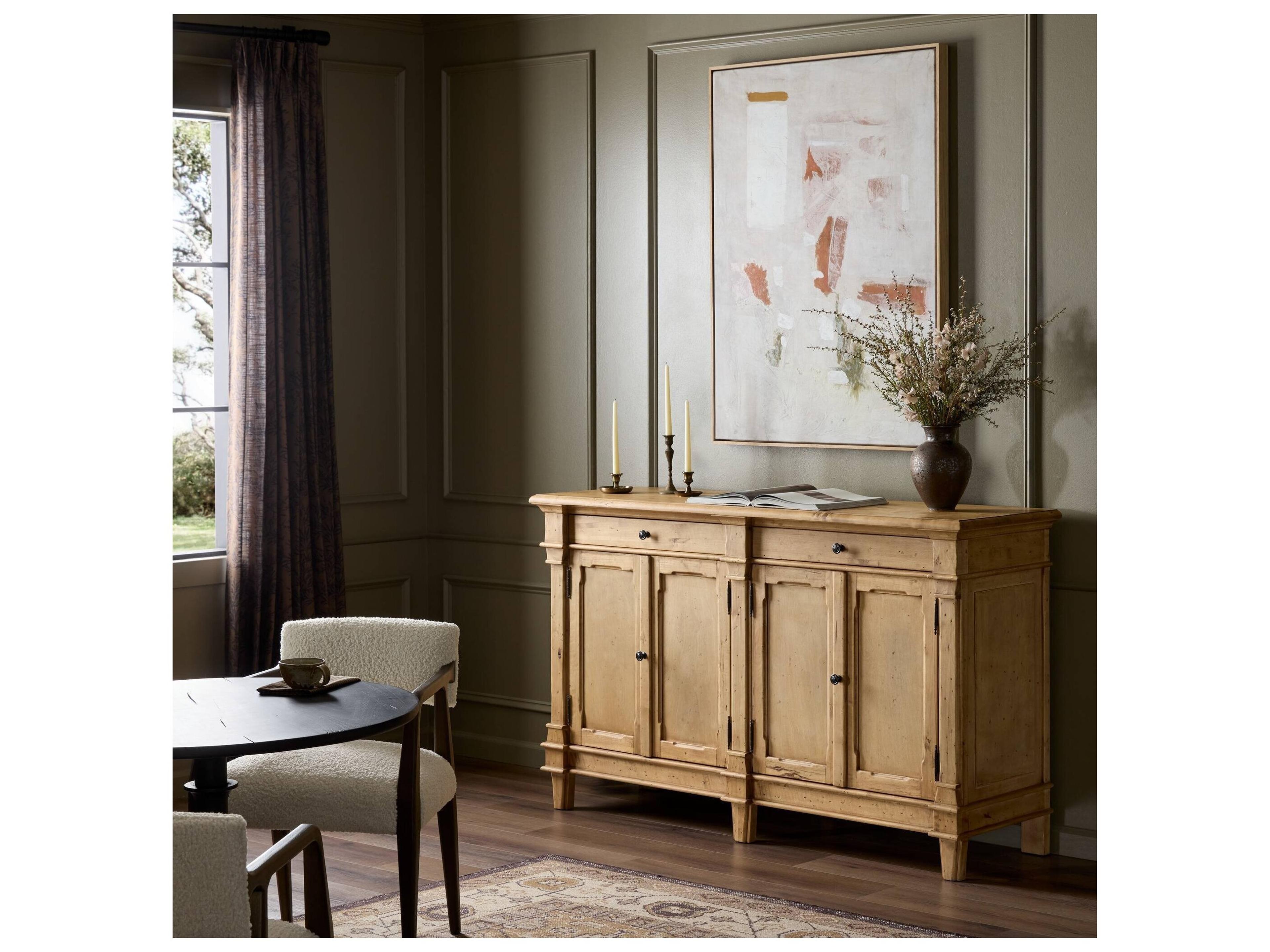 Four Hands Cordella 66" Pine Wood Sideboard