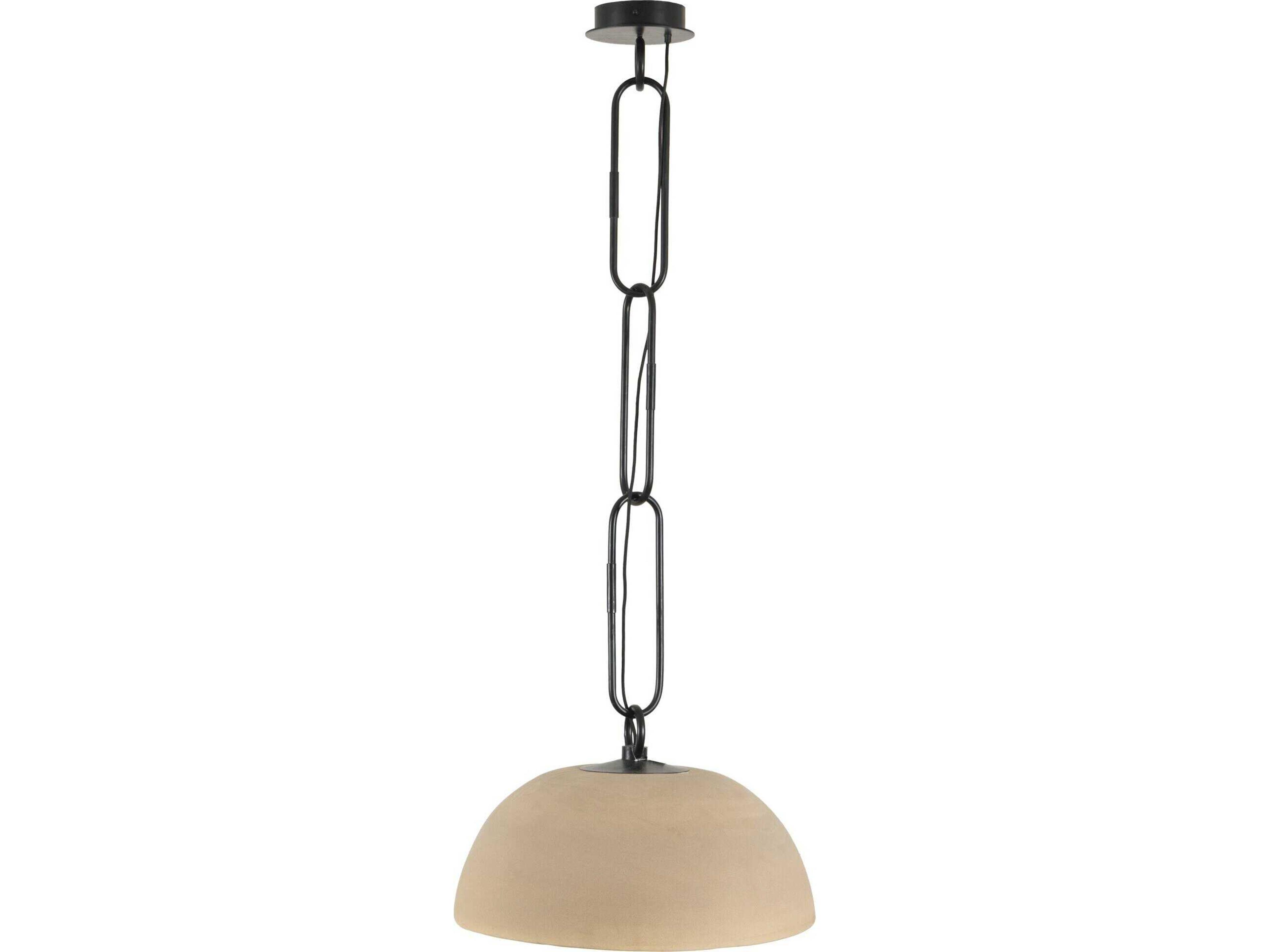 Four Hands Dane Jesenia Pendant - Tan Speckled Ceramic