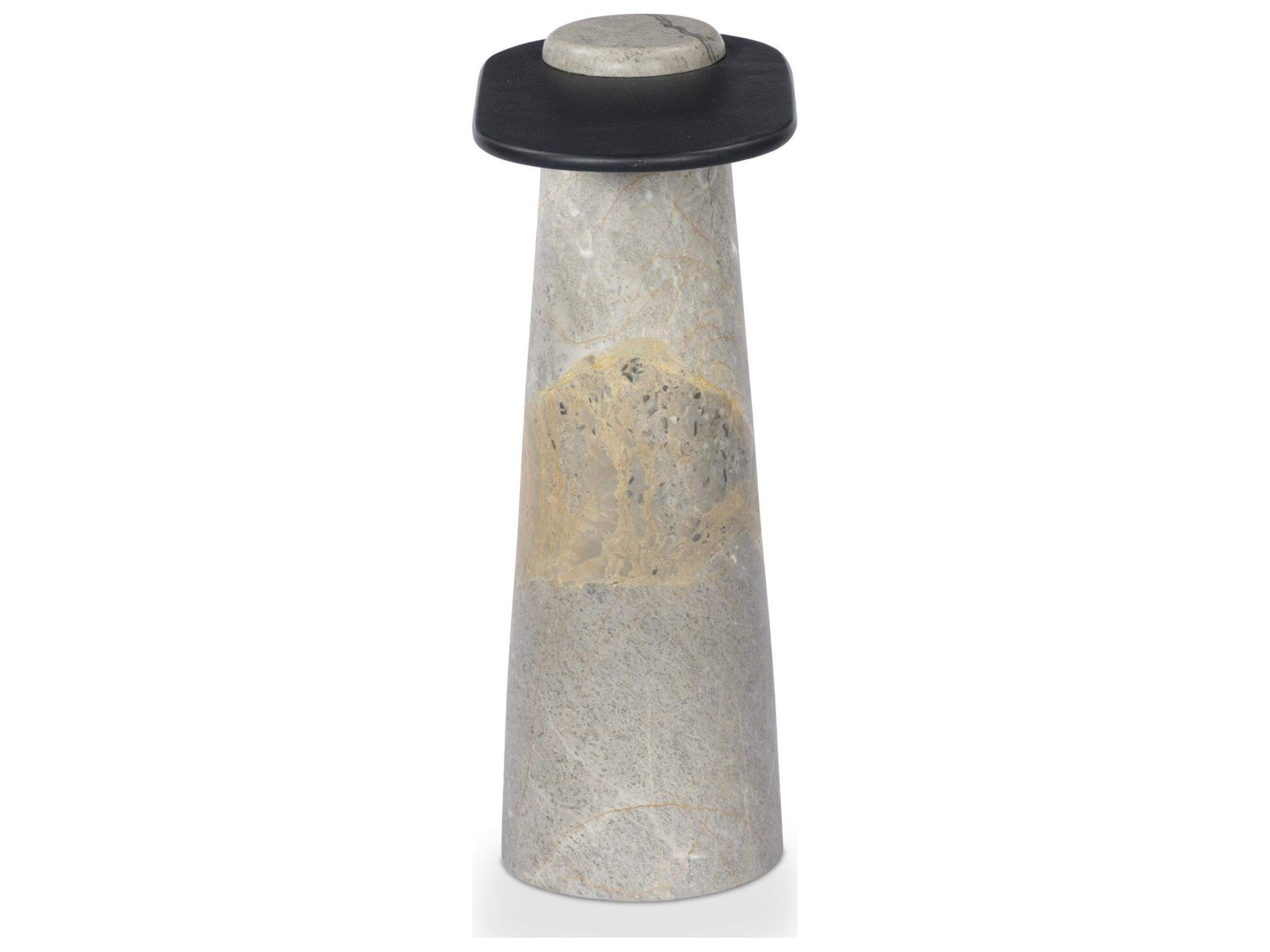 Four Hands Element Oval Metal End Table