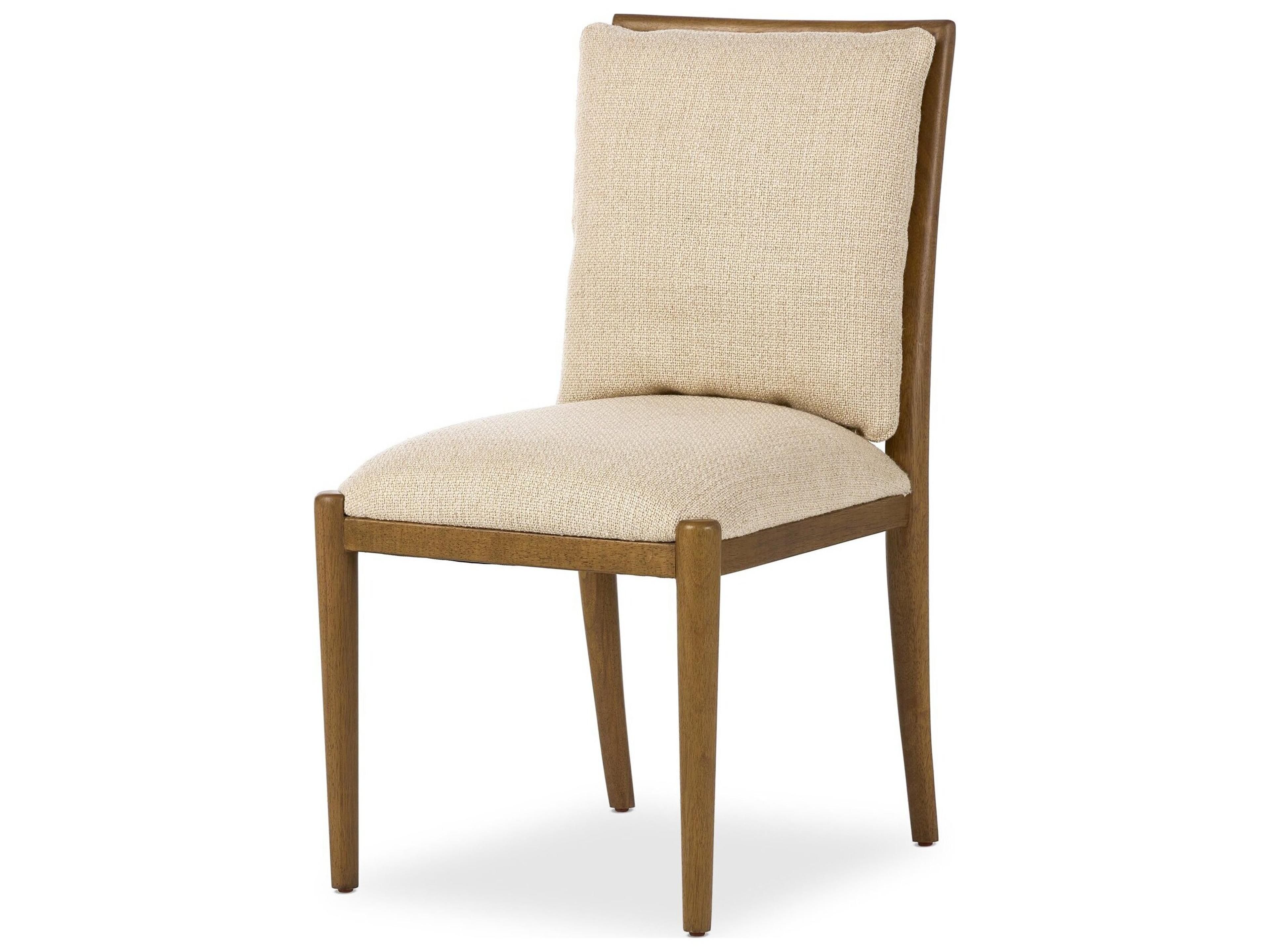 Berman Parrawood Irving Flax Upholstered Armless Dining Chair