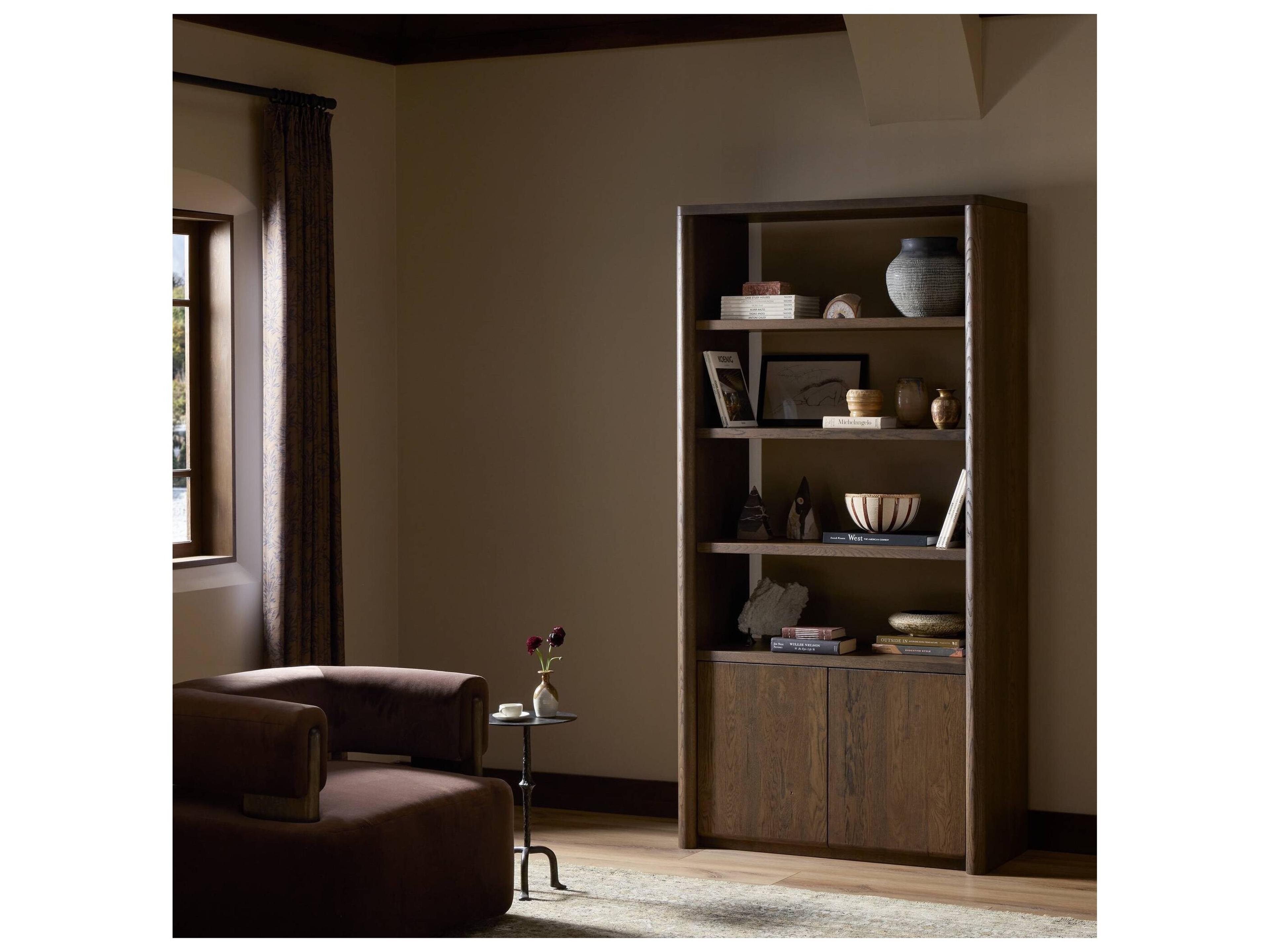 Four Hands Bristol Tobacco Oak Bookcase