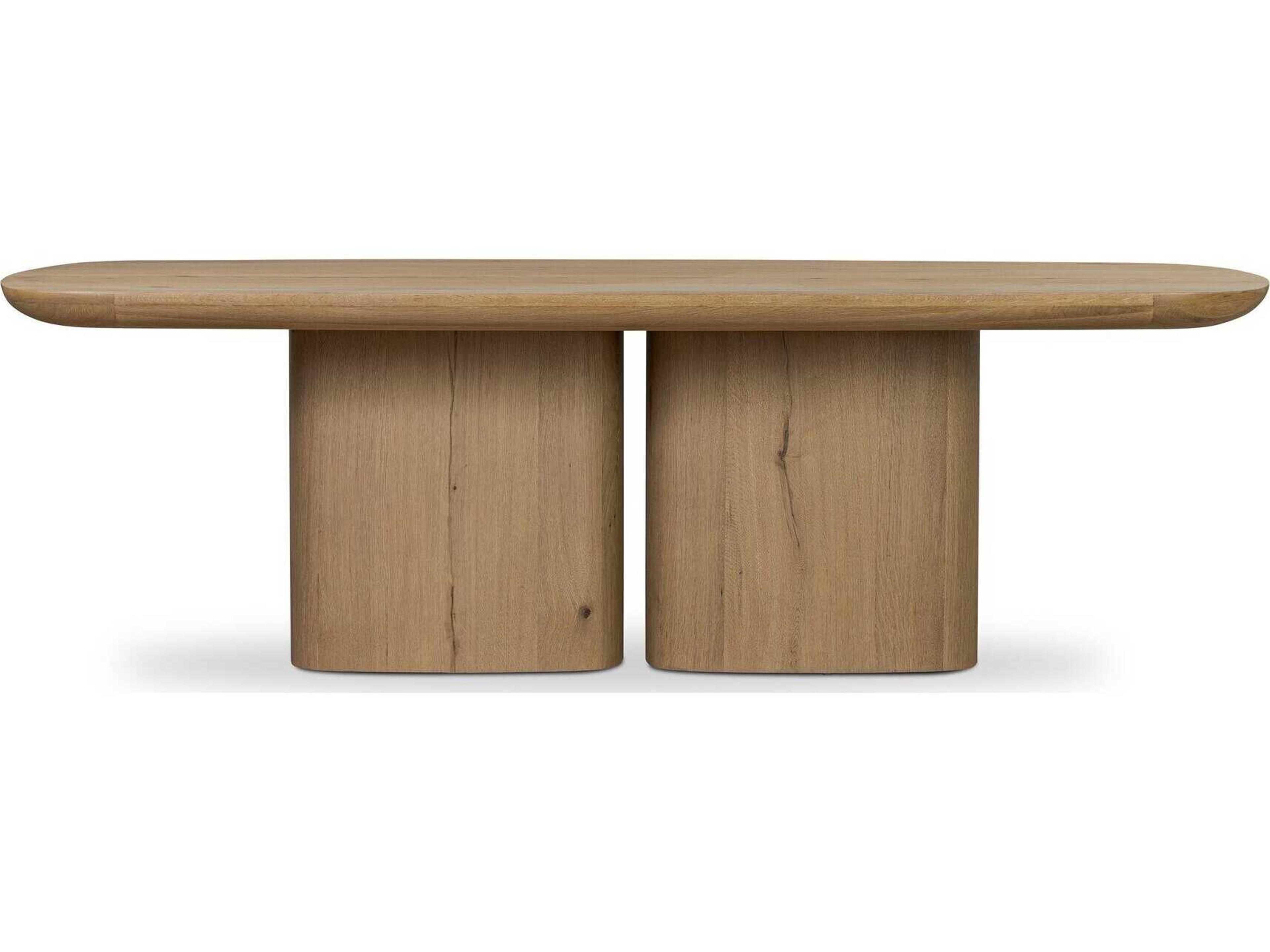 Four Hands Patten Barto Dining Table - Aged Smoked Oak Veneer