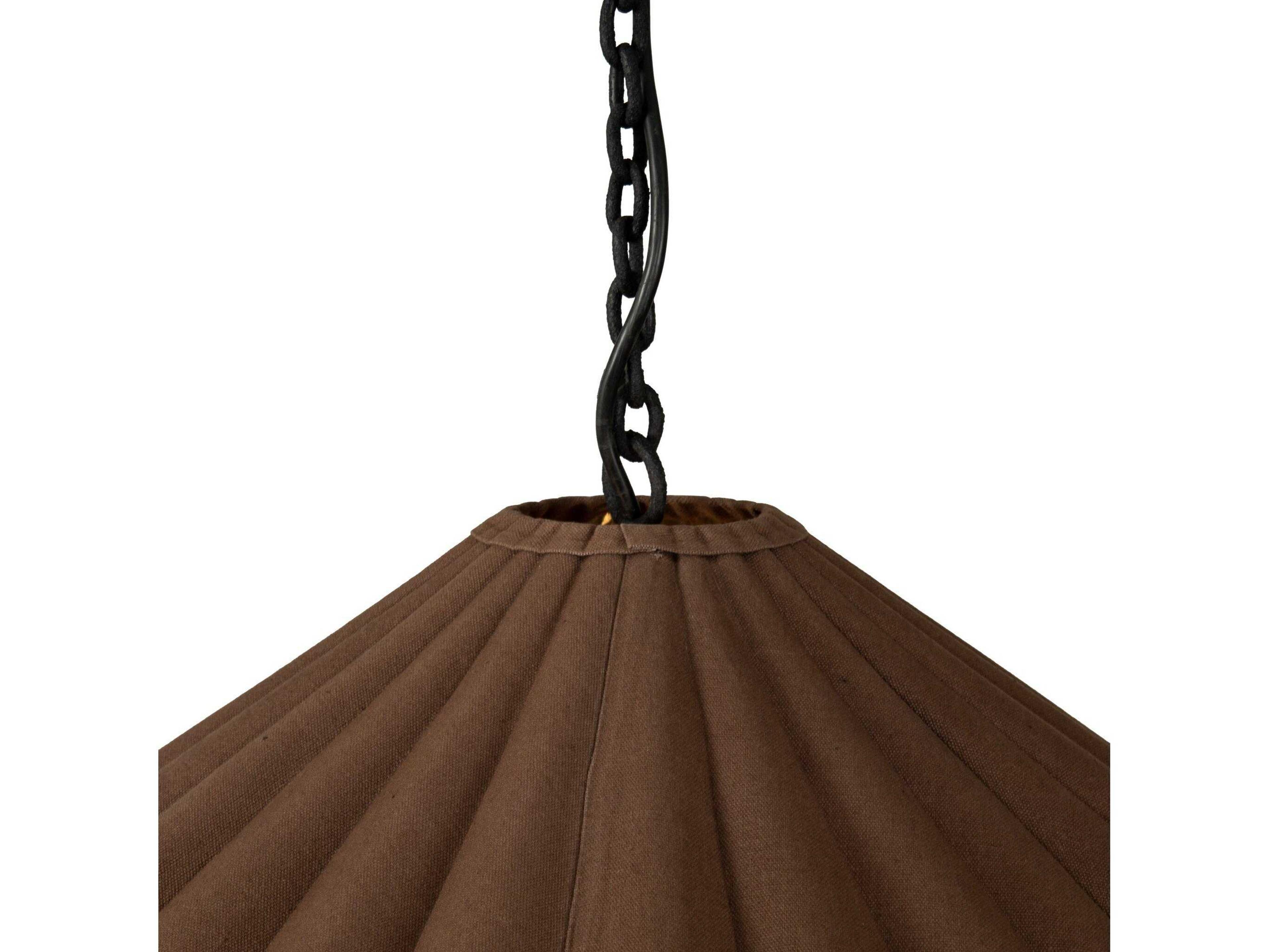 Four Hands Hutton Fiorella Pendant - Black Wrought Iron