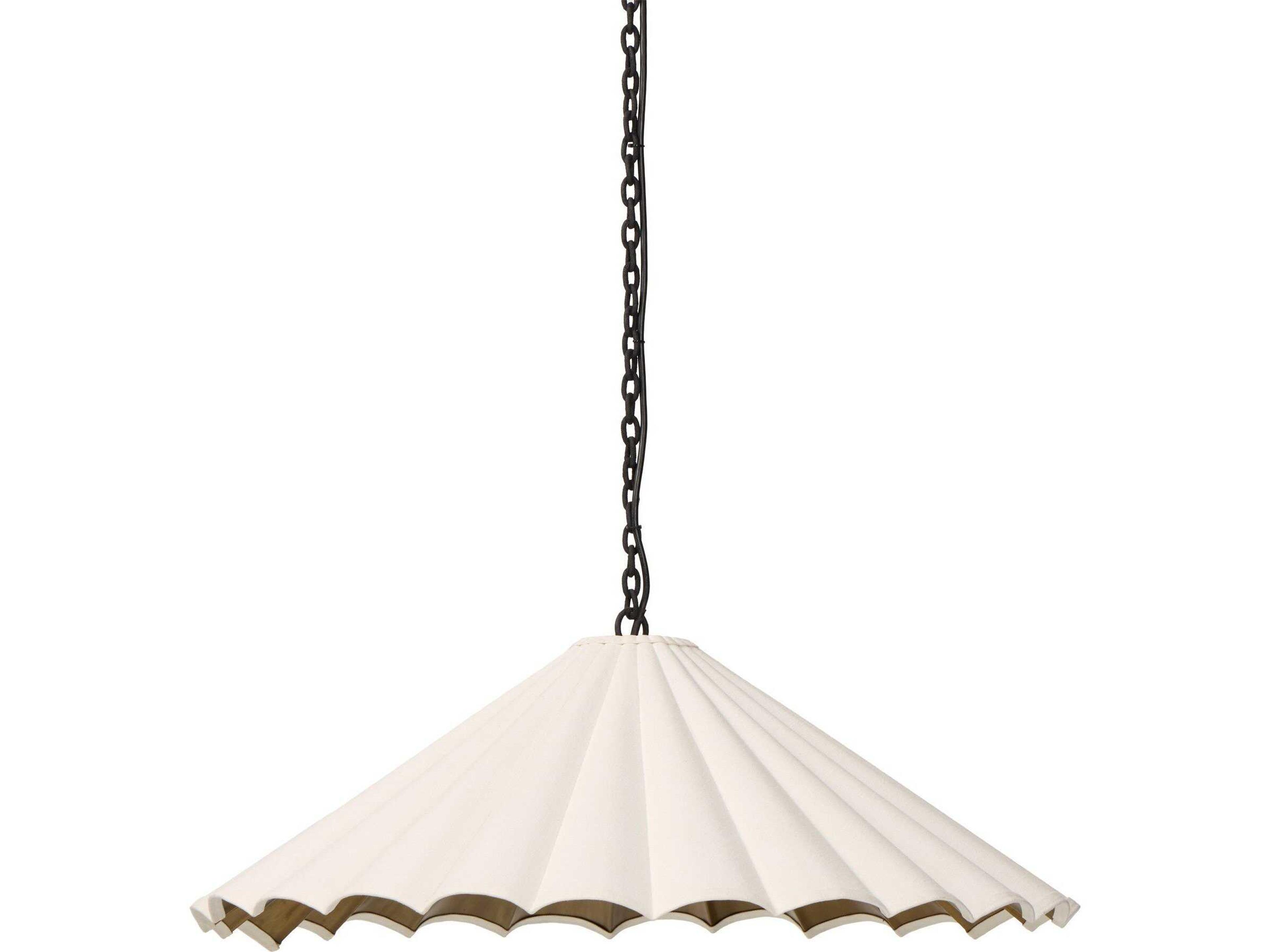 Four Hands Hutton Fiorella Pendant - Black Wrought Iron