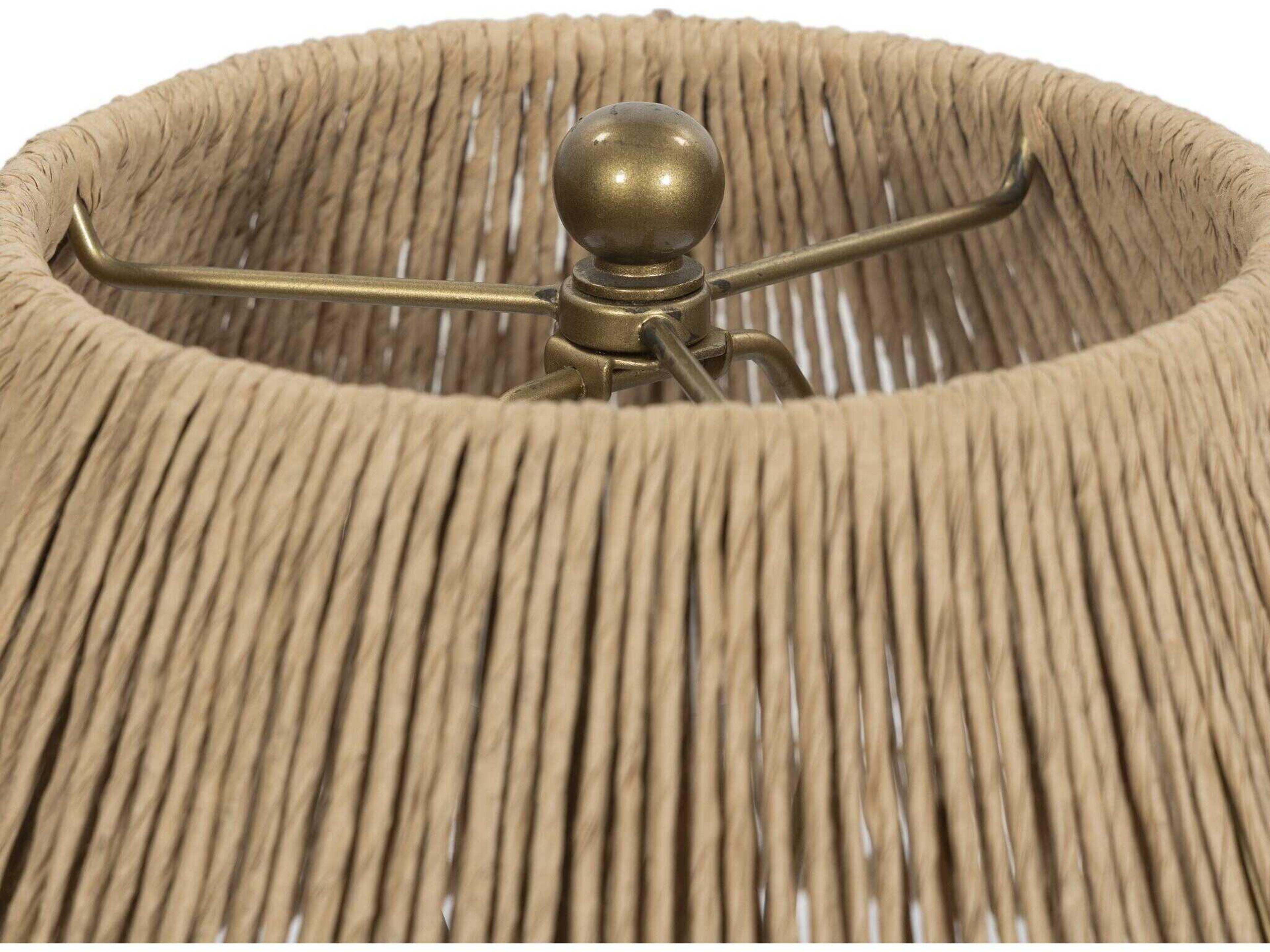 Four Hands Asher Nessa Table Lamp - Antique Brass Iron