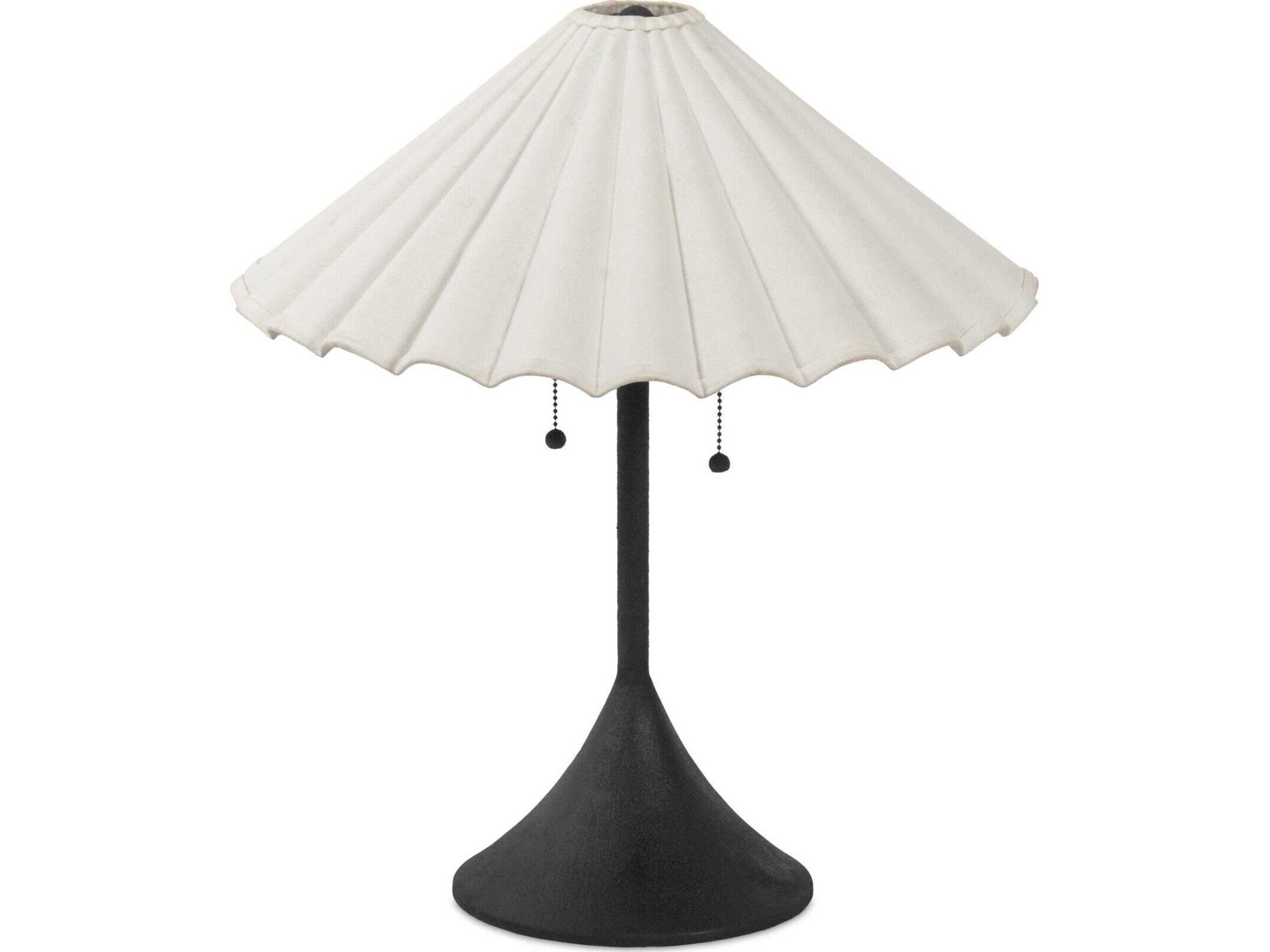 Four Hands Hutton Fiorella Table Lamp - Black Wrought Iron