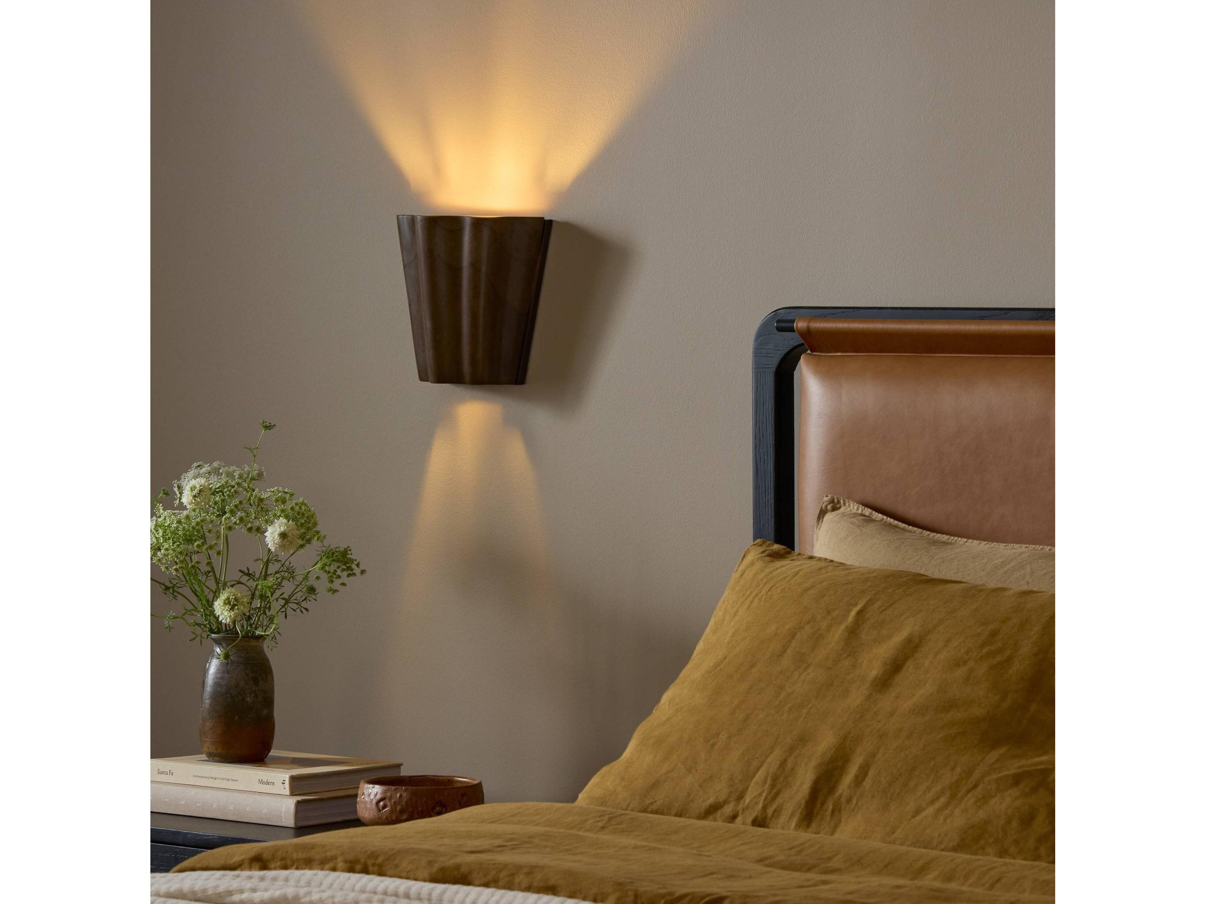 Four Hands Camden Astra Sconce - Brown Italian Marble