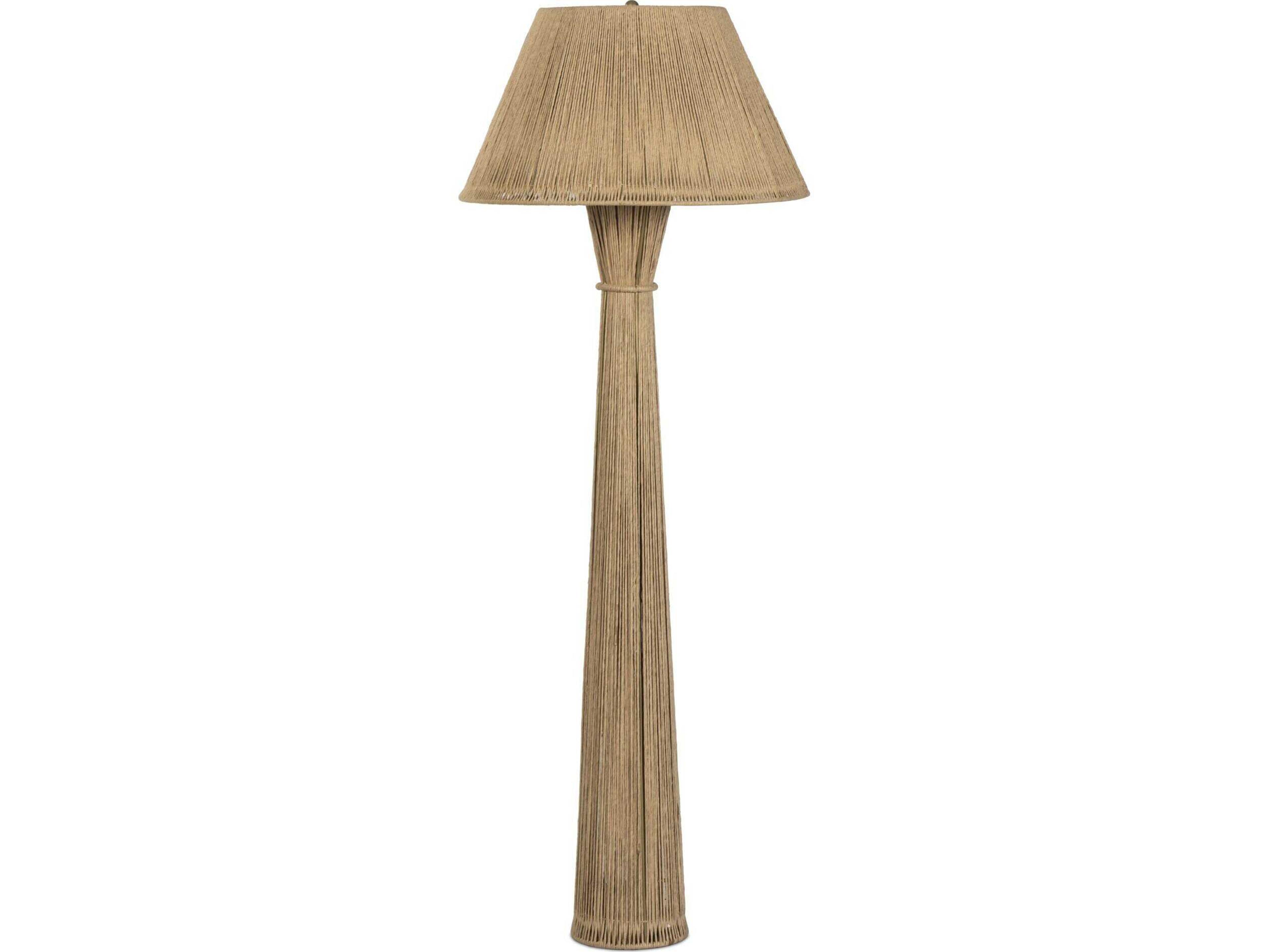 Four Hands Asher Nessa Floor Lamp - Antique Brass Iron