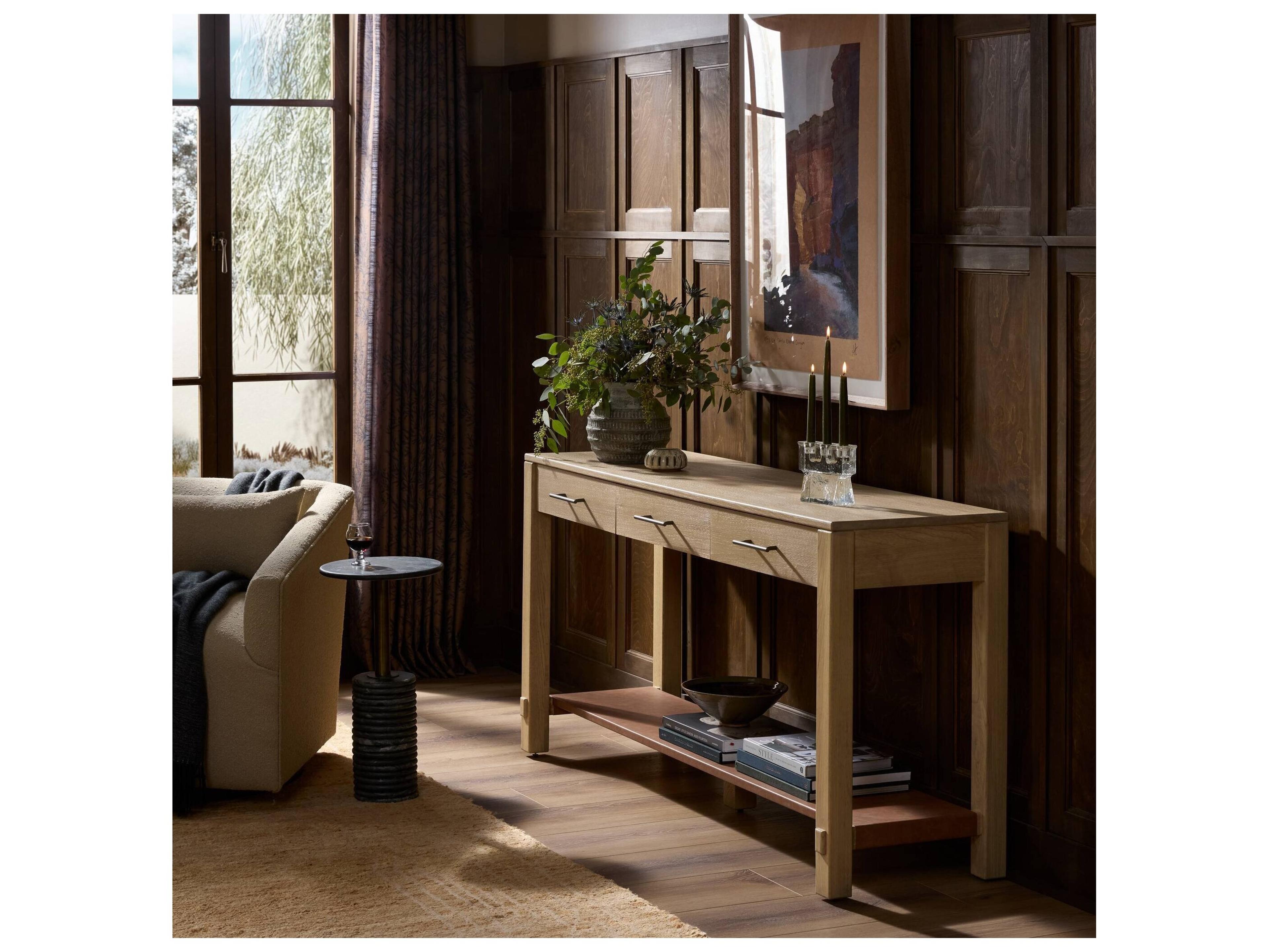 Four Hands Fulton Rectangular Wood Console Table