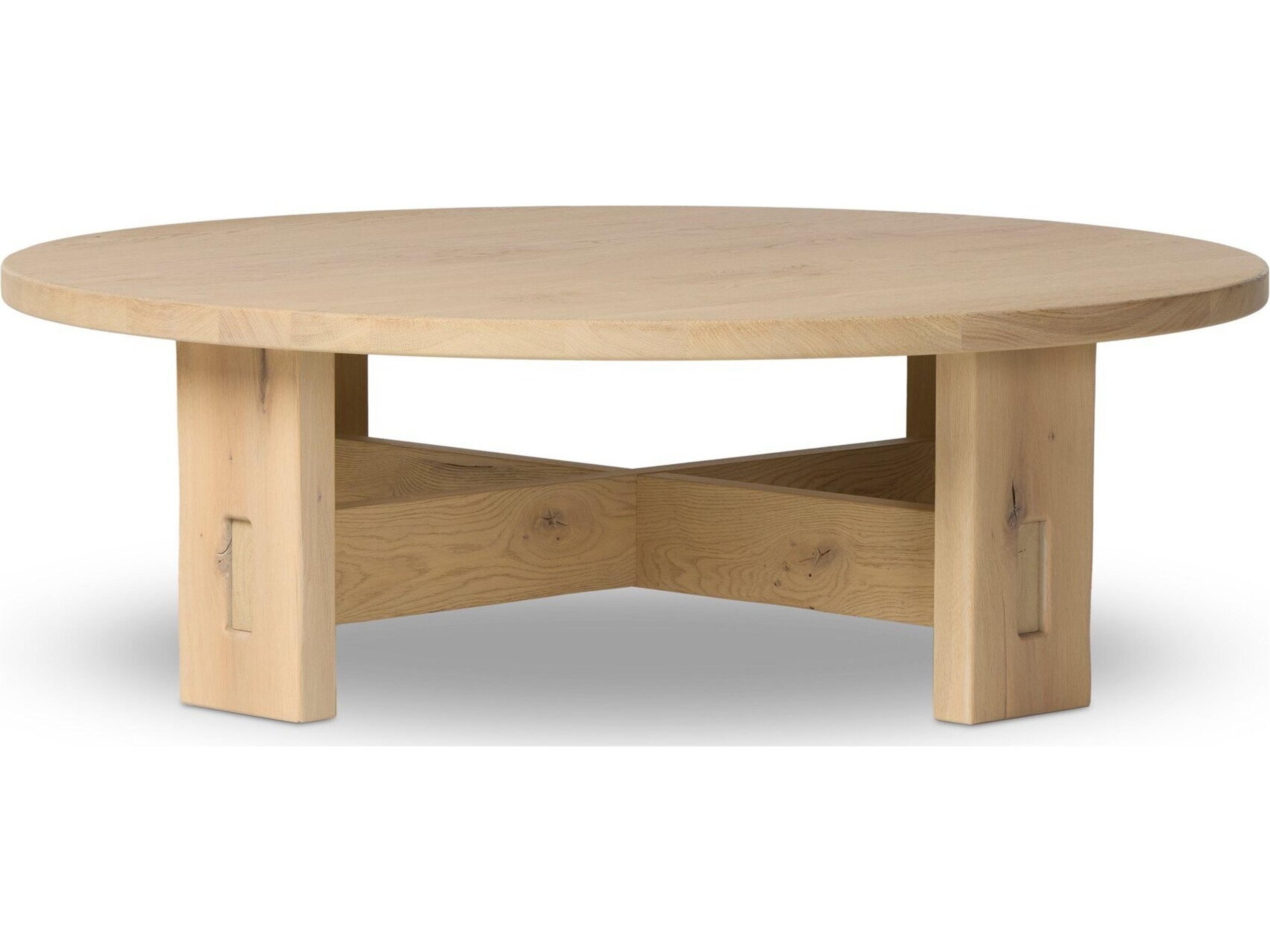 Four Hands Bristol Round Wood Coffee Table