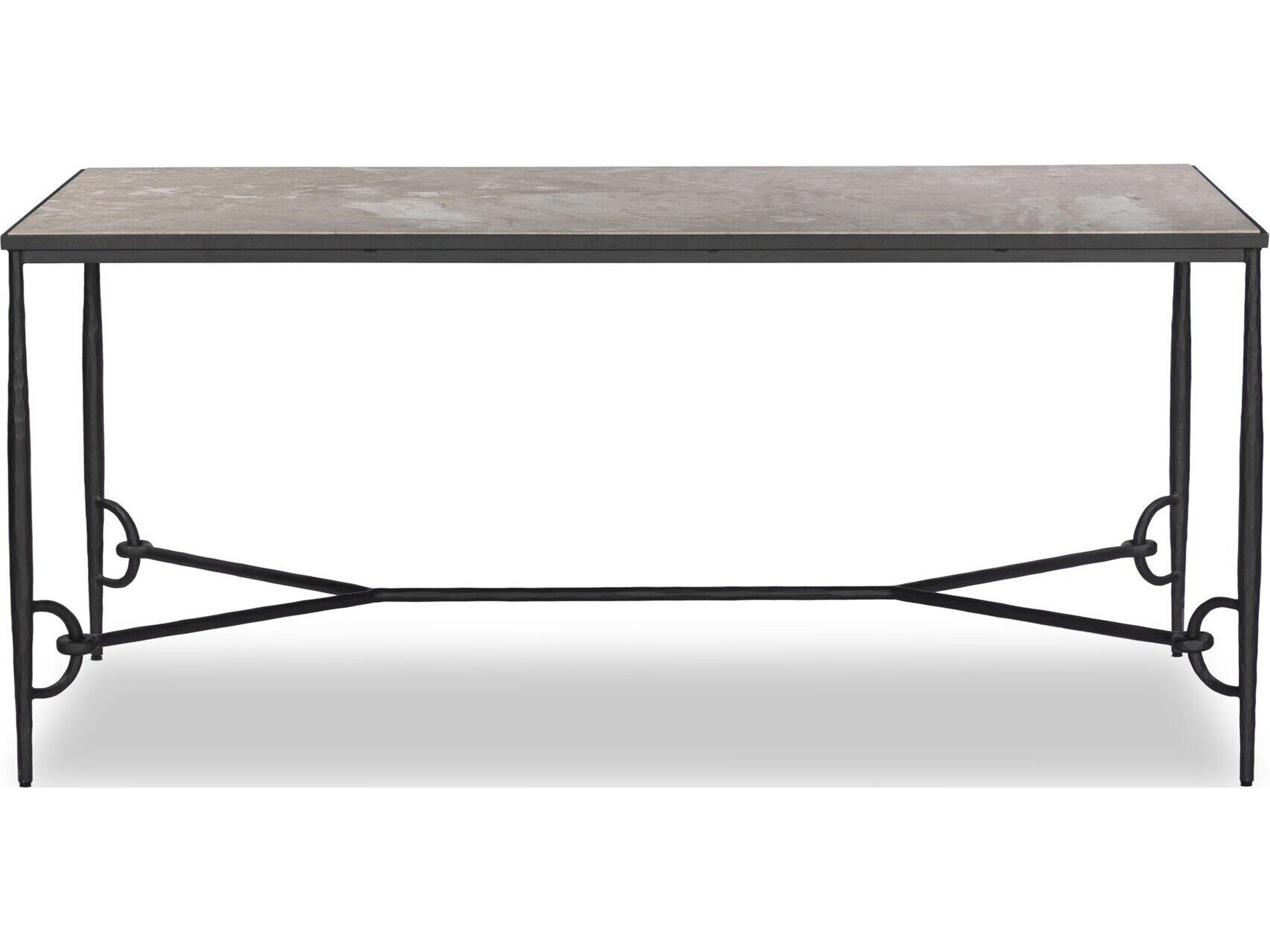 Four Hands Element Hammered Gunmetal Gray Writing Desk