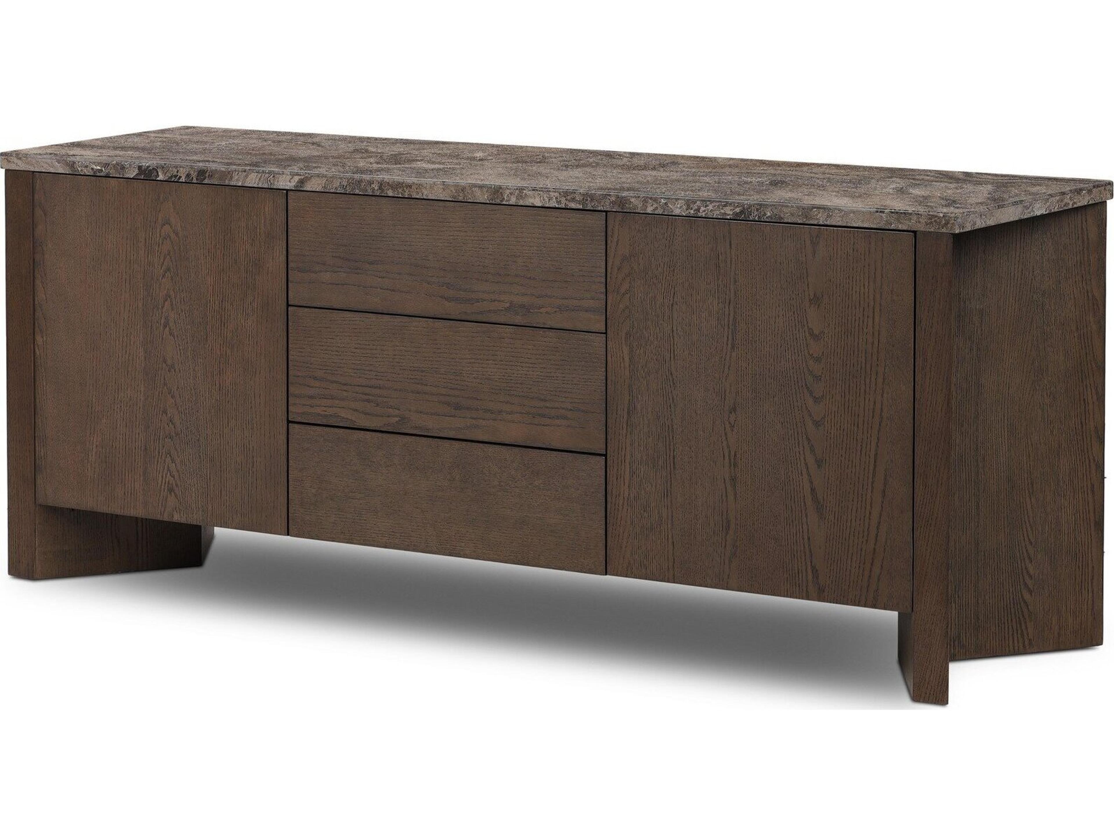 Allston 72" Brown Oak Veneer Media Console
