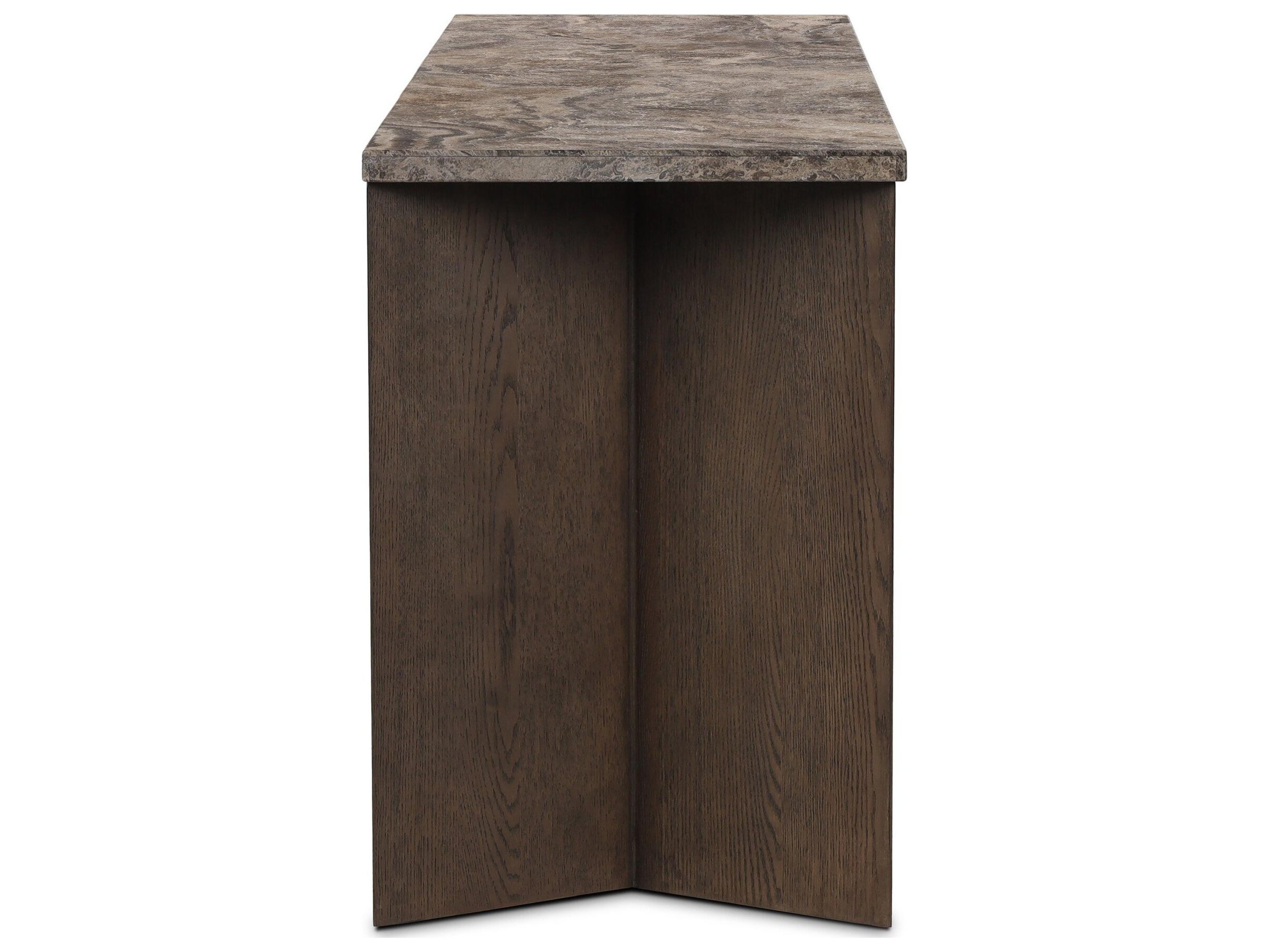 Four Hands Allston 72" Brown Oak Veneer Media Console