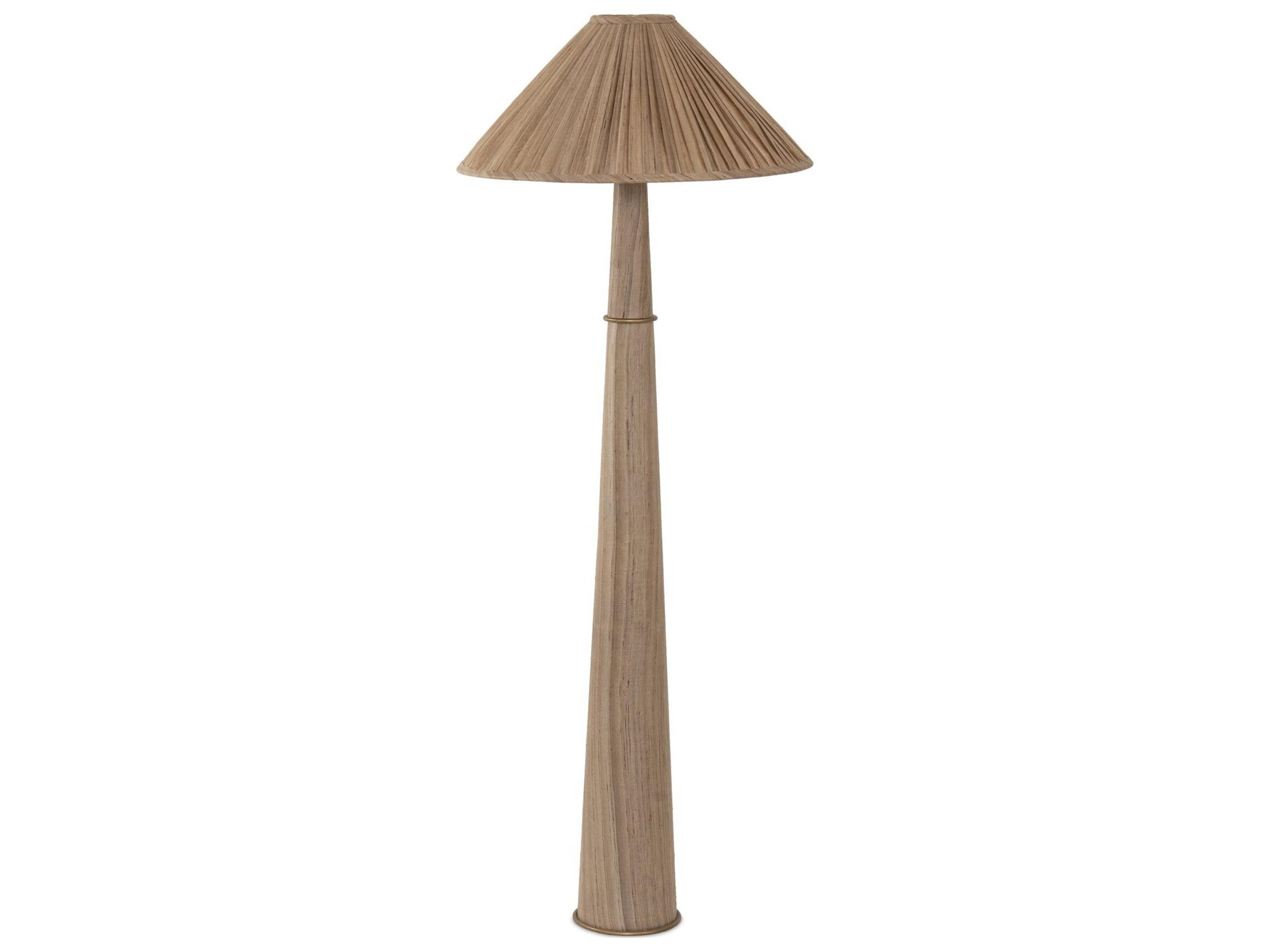 Four Hands Hutton Antique Brass Traditional Floor Lamp