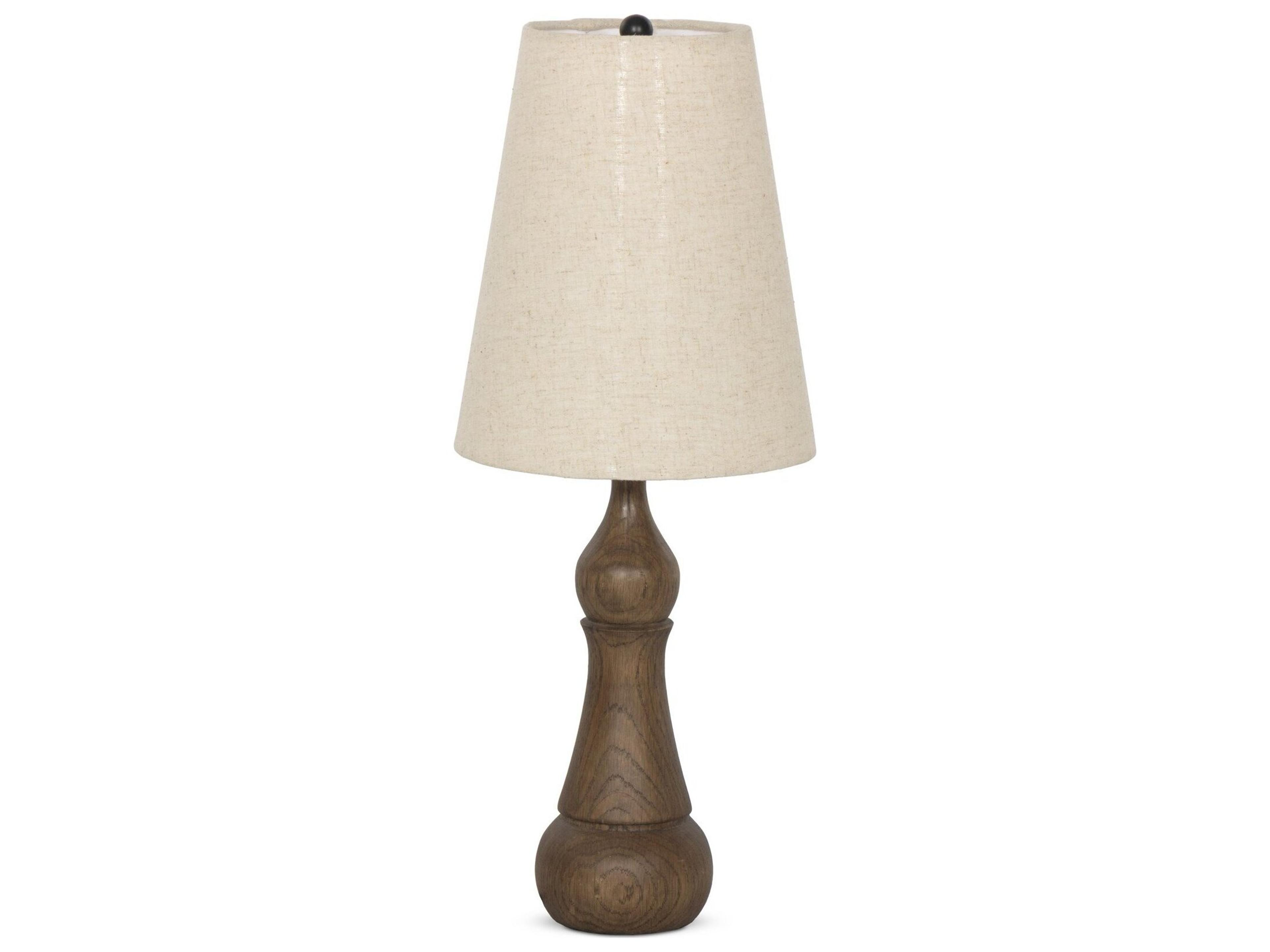 Four Hands Asher Fawn Oak Wood Table Lamp