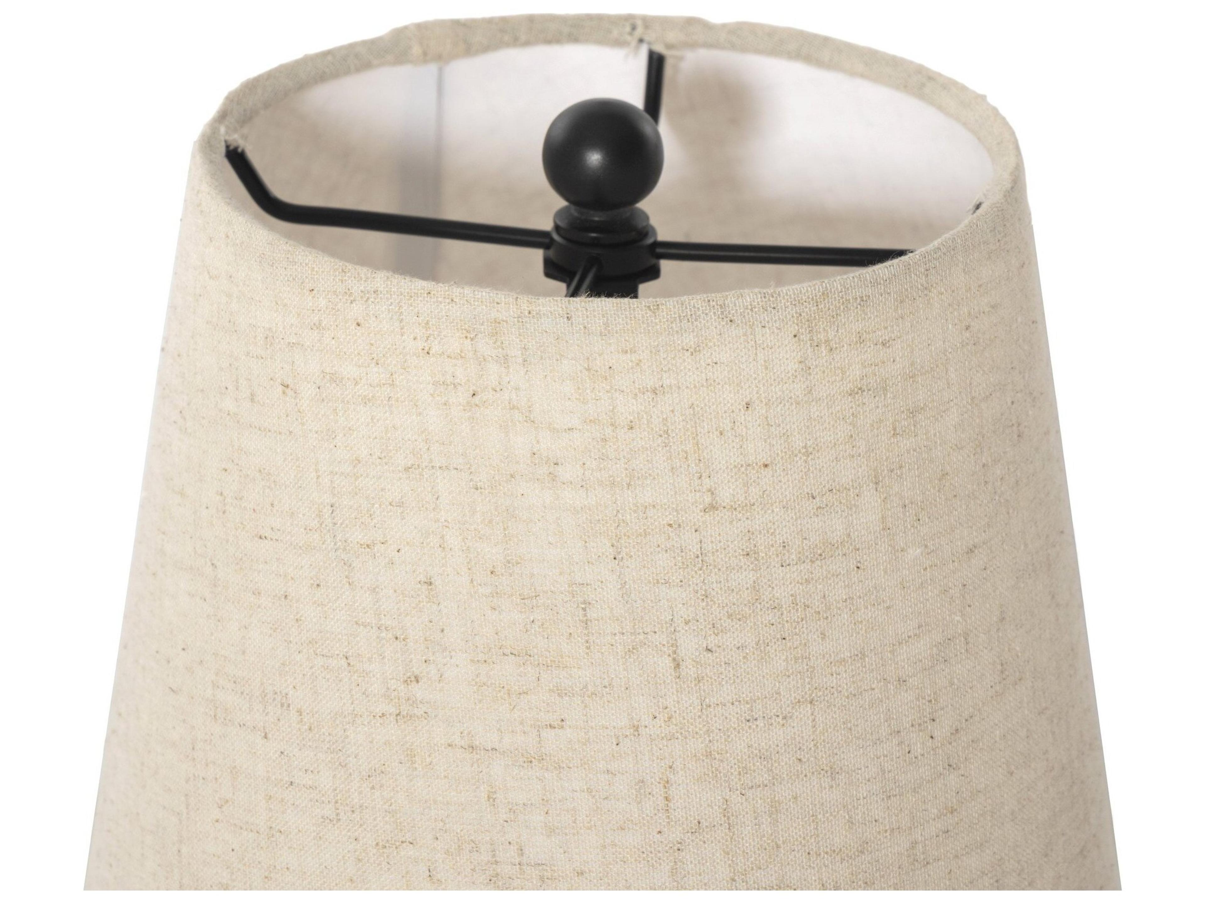 Four Hands Asher Fawn Oak Wood Table Lamp