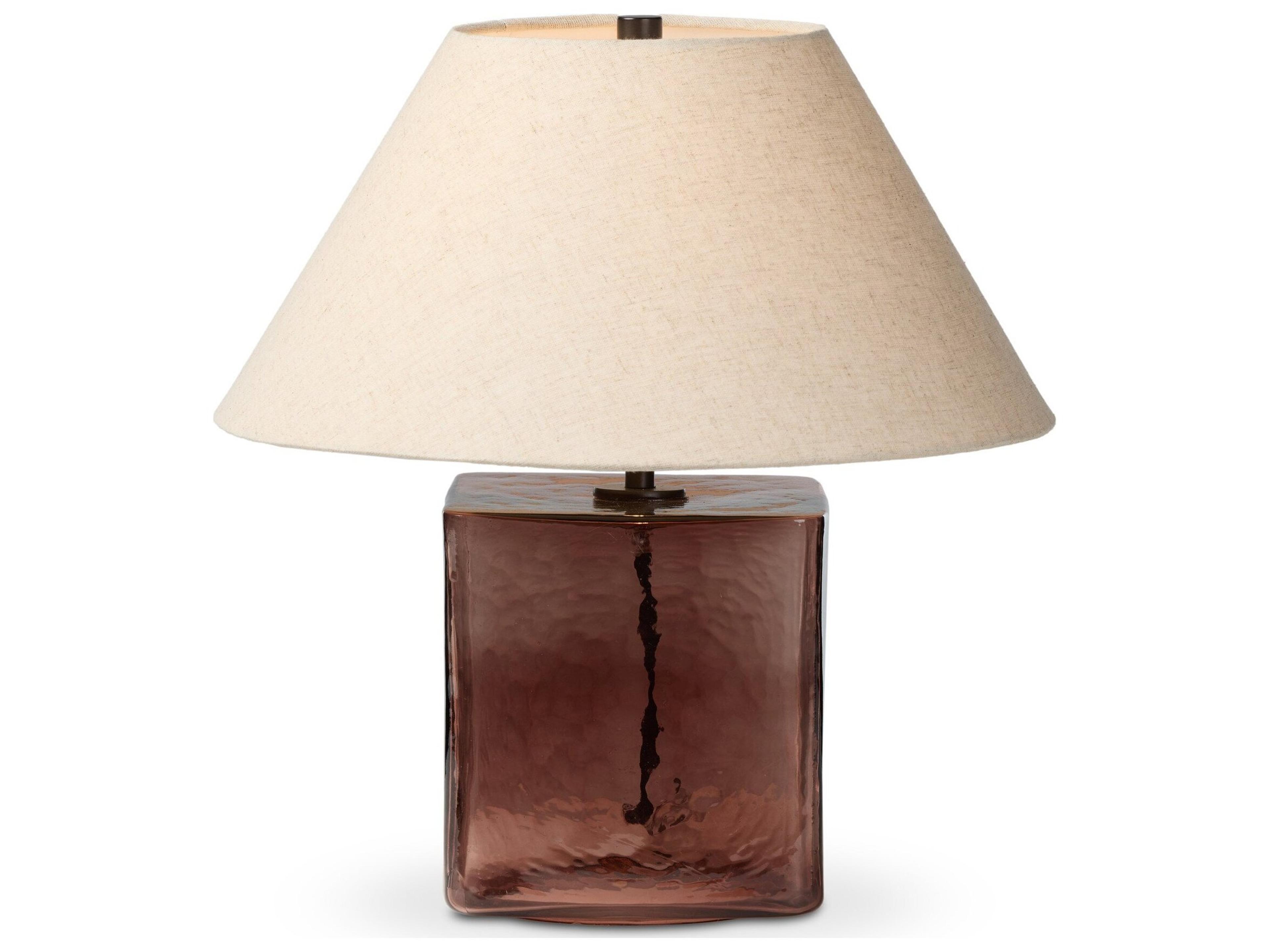 Asher Brown Cast Glass Table Lamp